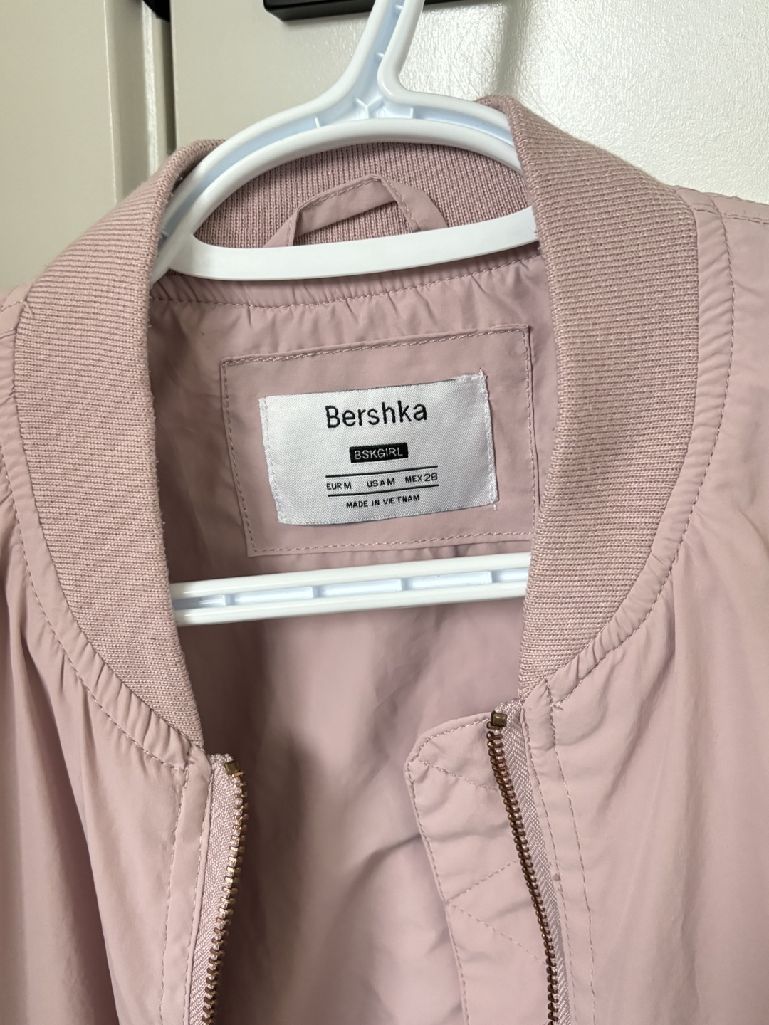 Bershka Women's Pink Bomber Jacket - Size Medium - photo 2