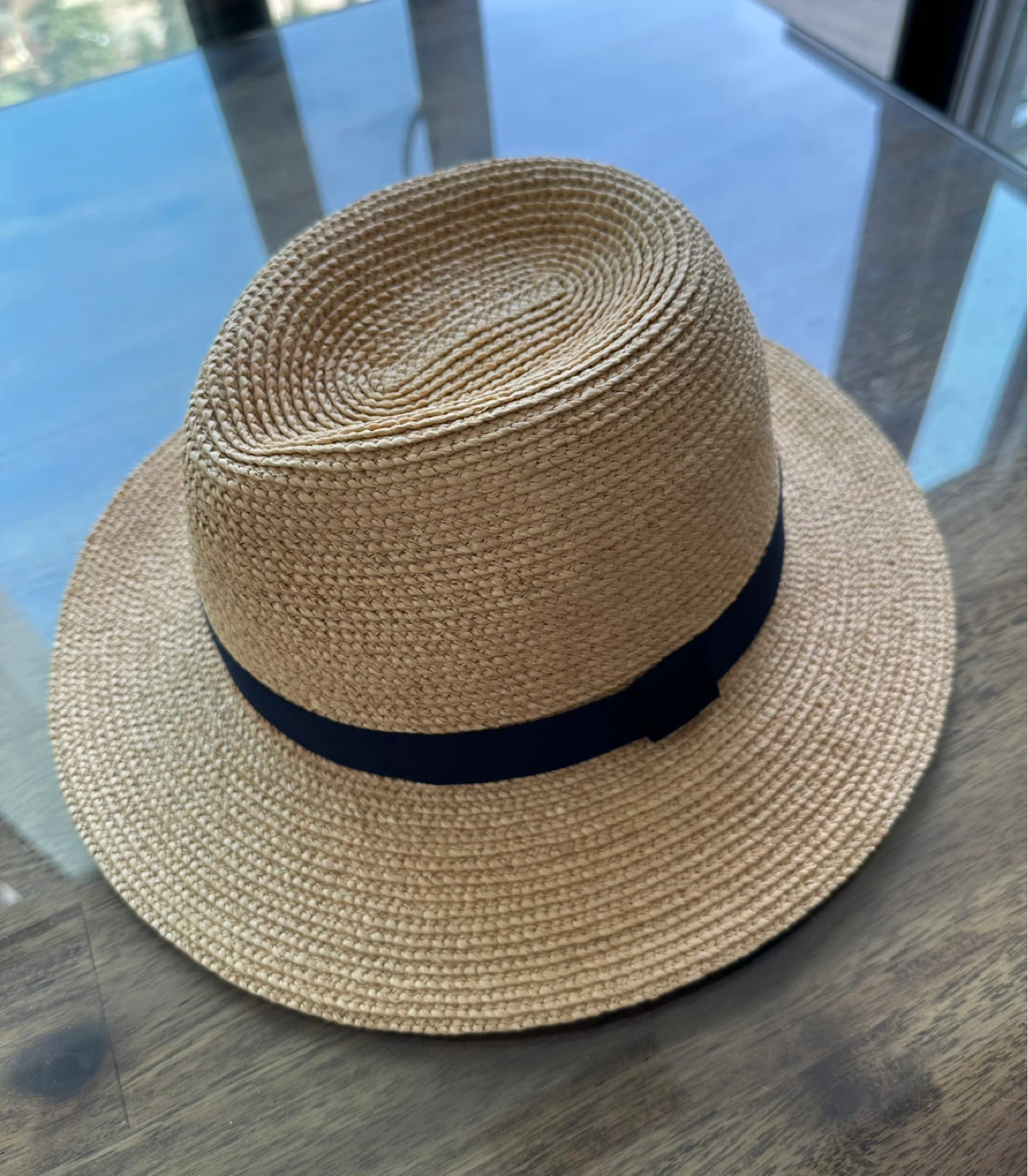 Helen Kaminski Large Raffia Panama Fedora Hat