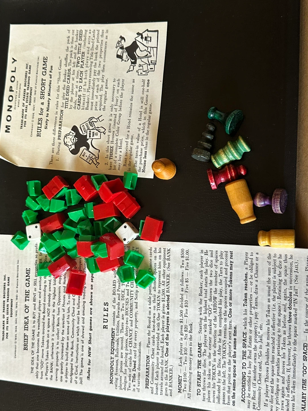 1961 monopoly board game like new - photo 5