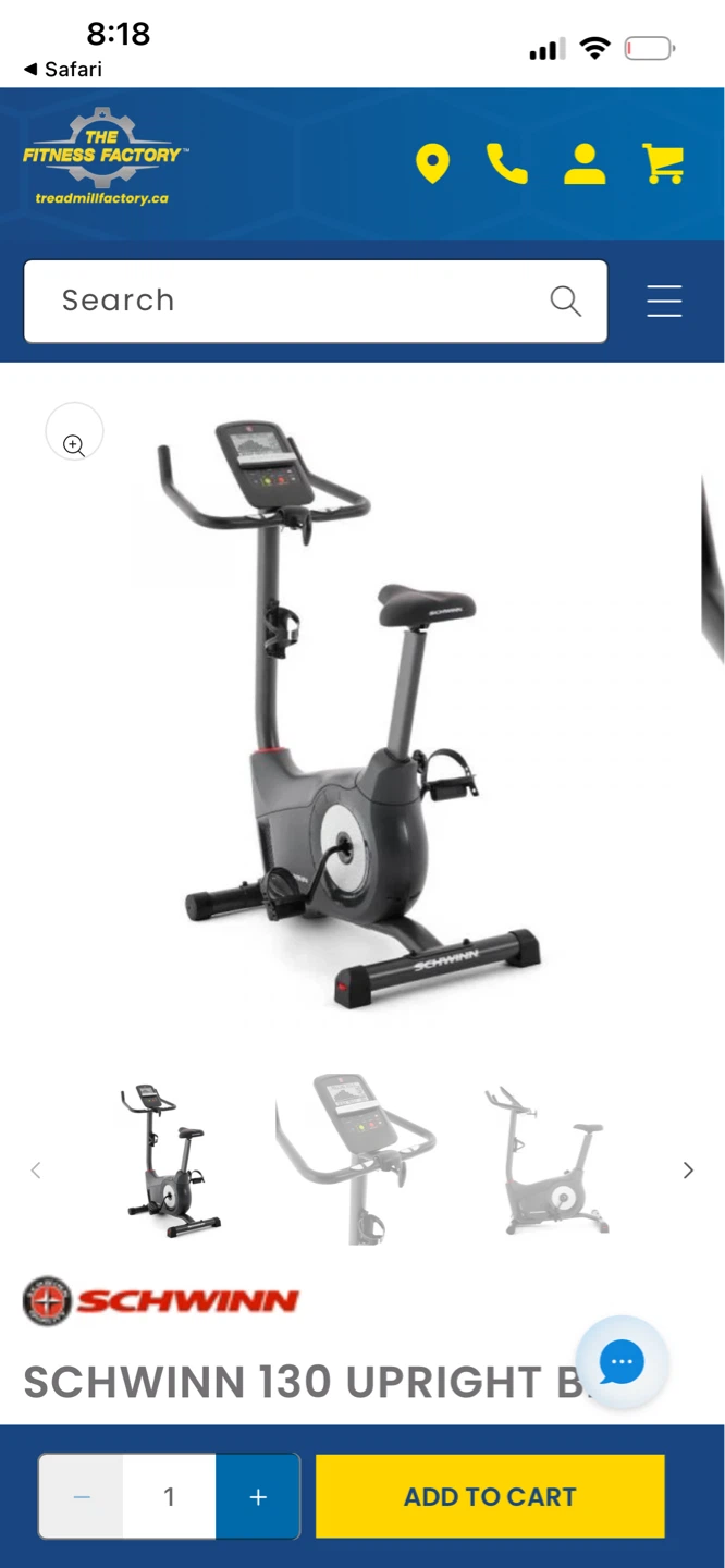 Schwinn 130 Upright Bike quick sale