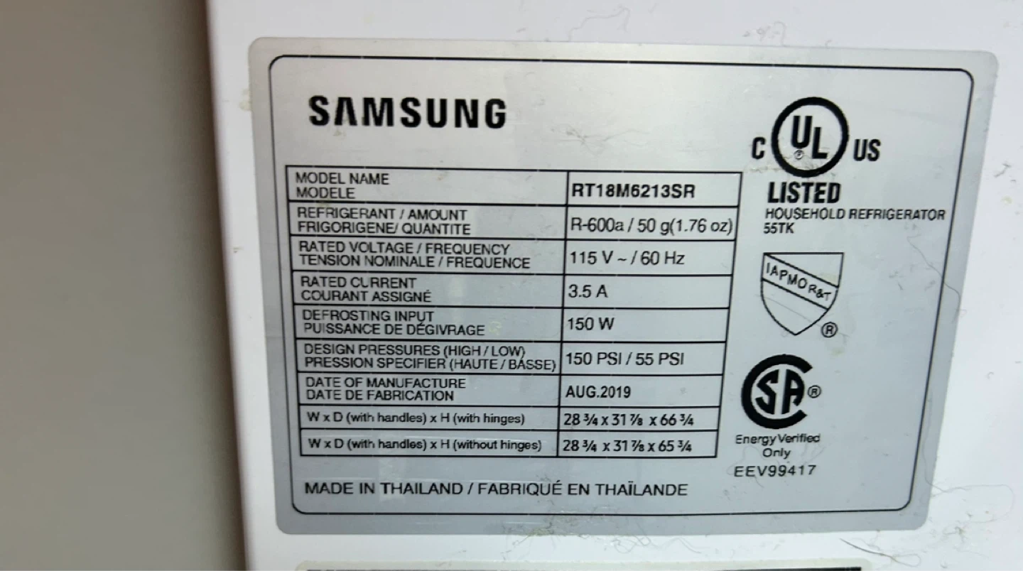 Samsung Top-Freezer Refrigerator Moving need gone ASAP - photo 2