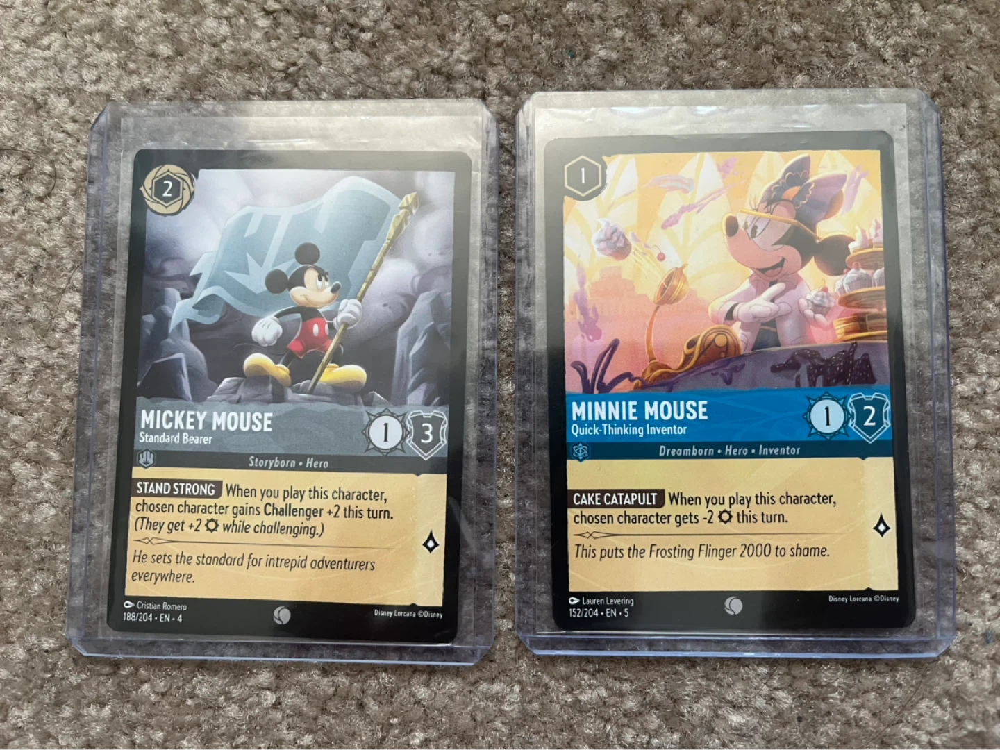 Disney Lorcana Mickey Mouse & Minnie Mouse Cards - photo 3