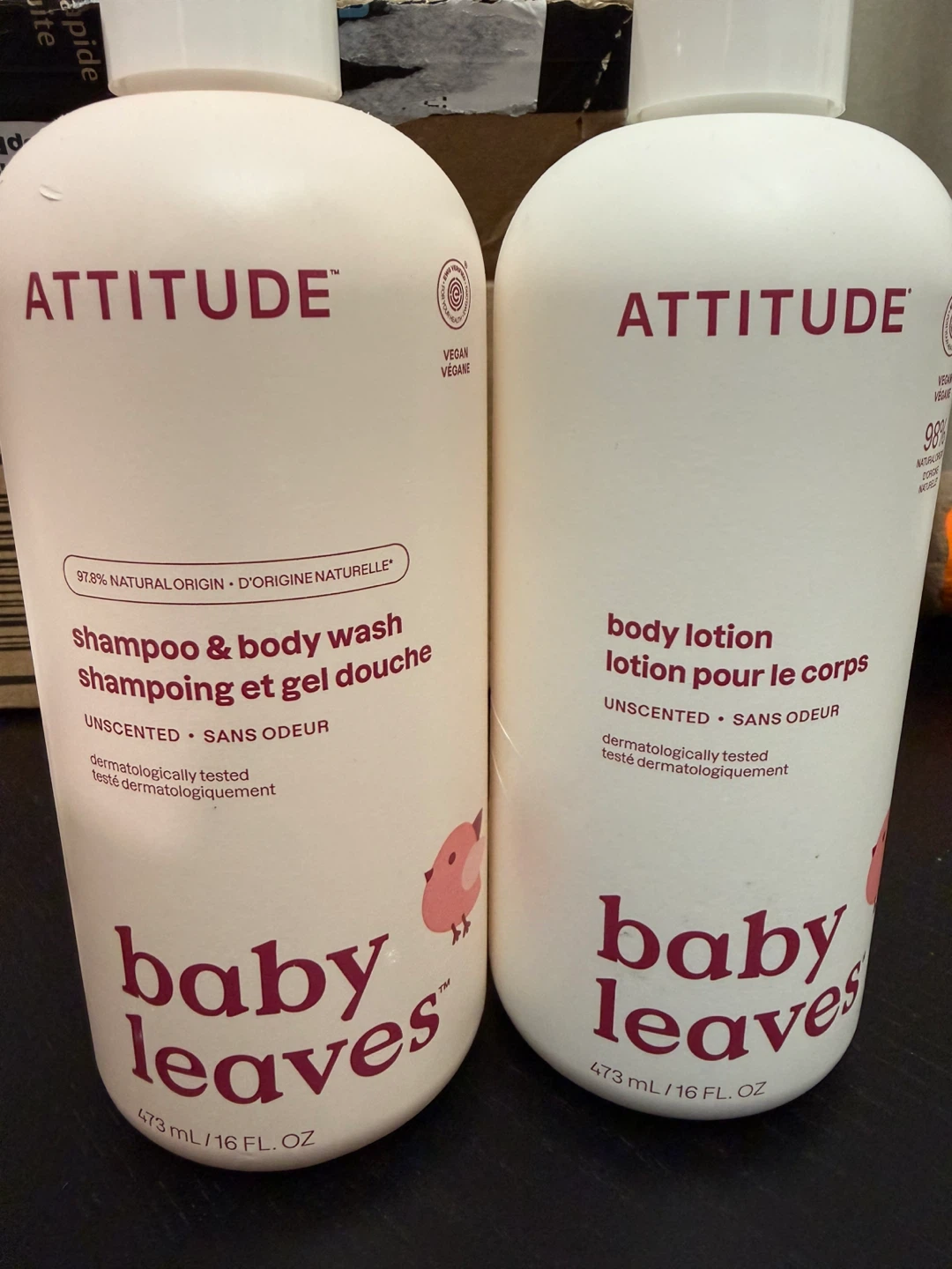 ATTITUDE Baby Leaves Shampoo & Body Wash and Body Lotion Set