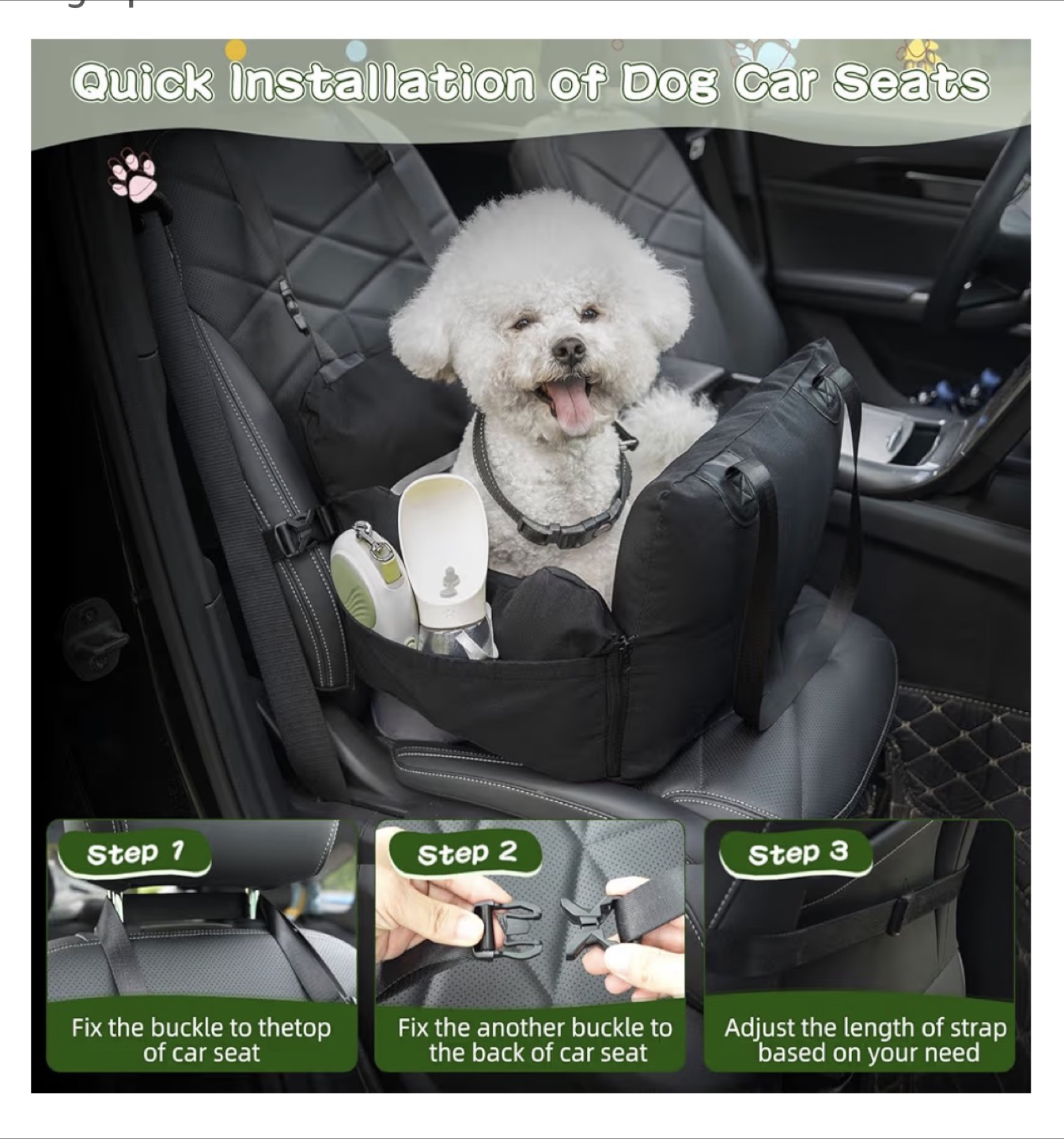 Black Dog Car Seat Booster - photo 3