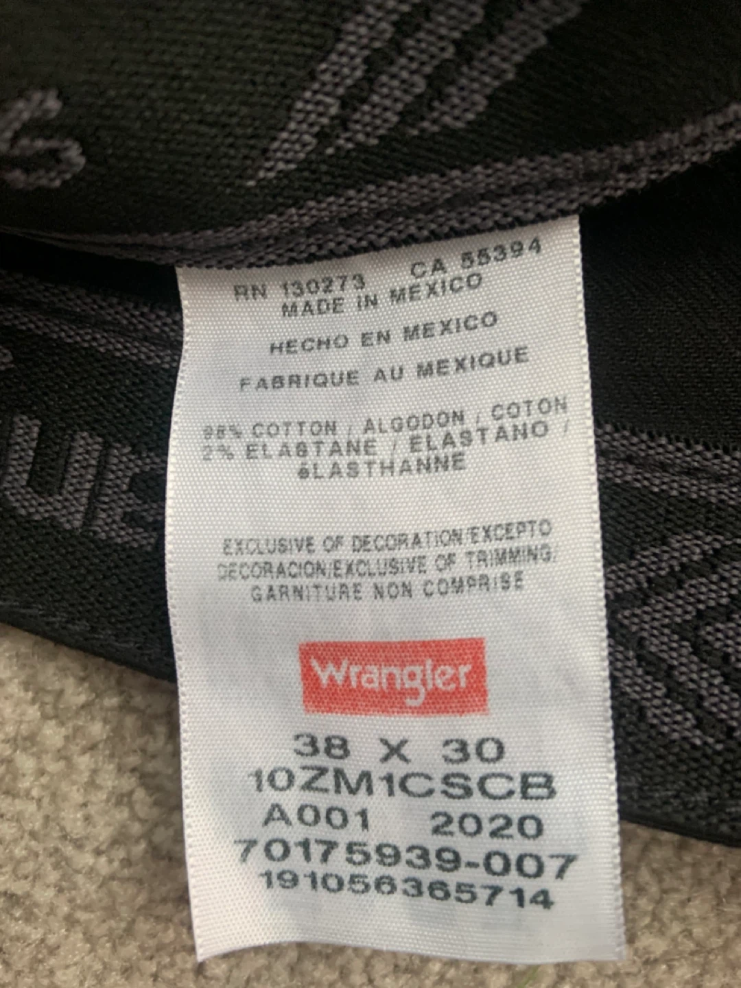 Wrangler Authentics Black Jeans 38x30 - photo 3