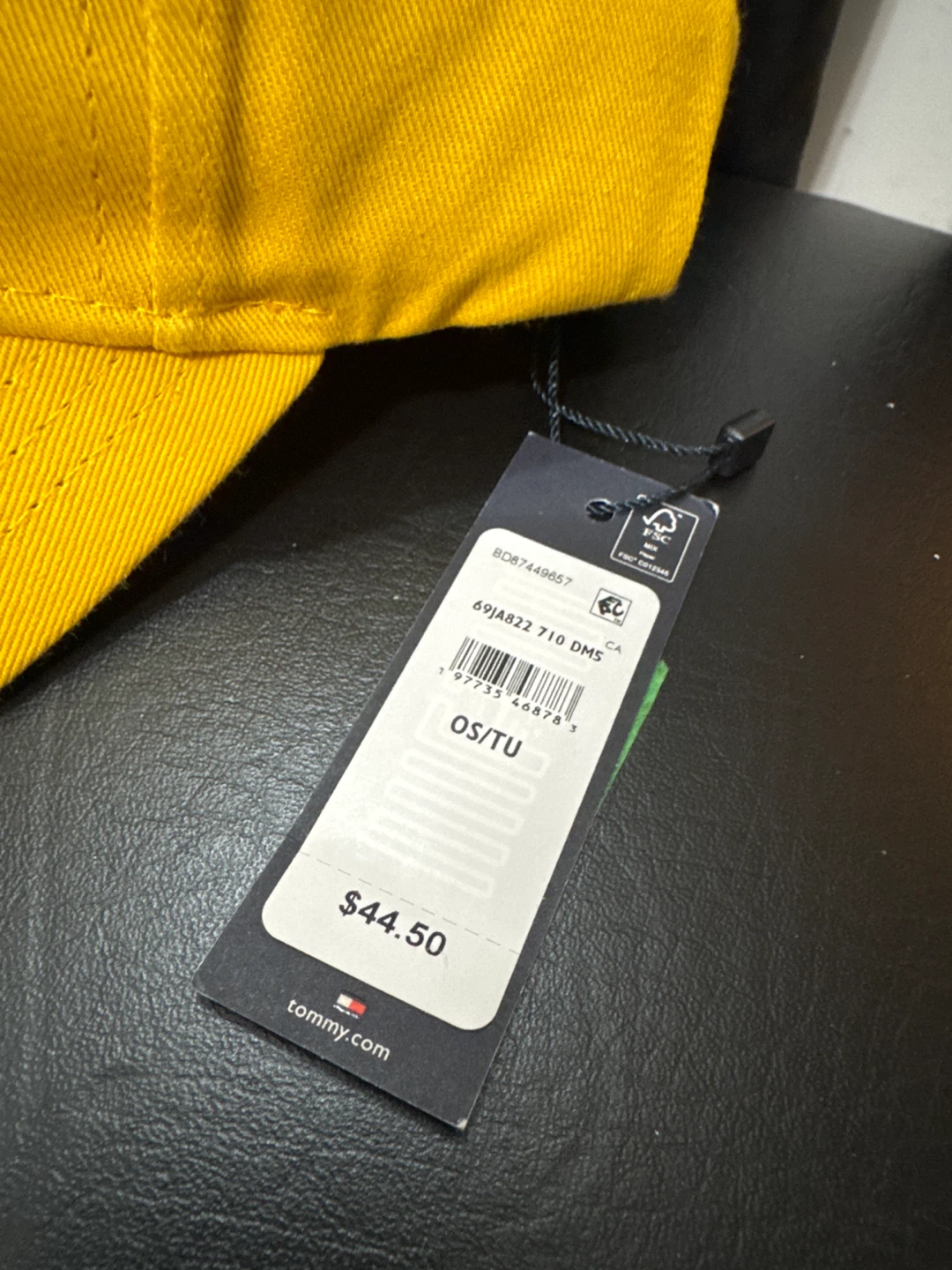 Tommy Hilfiger Yellow Baseball Cap OS/TU - photo 3