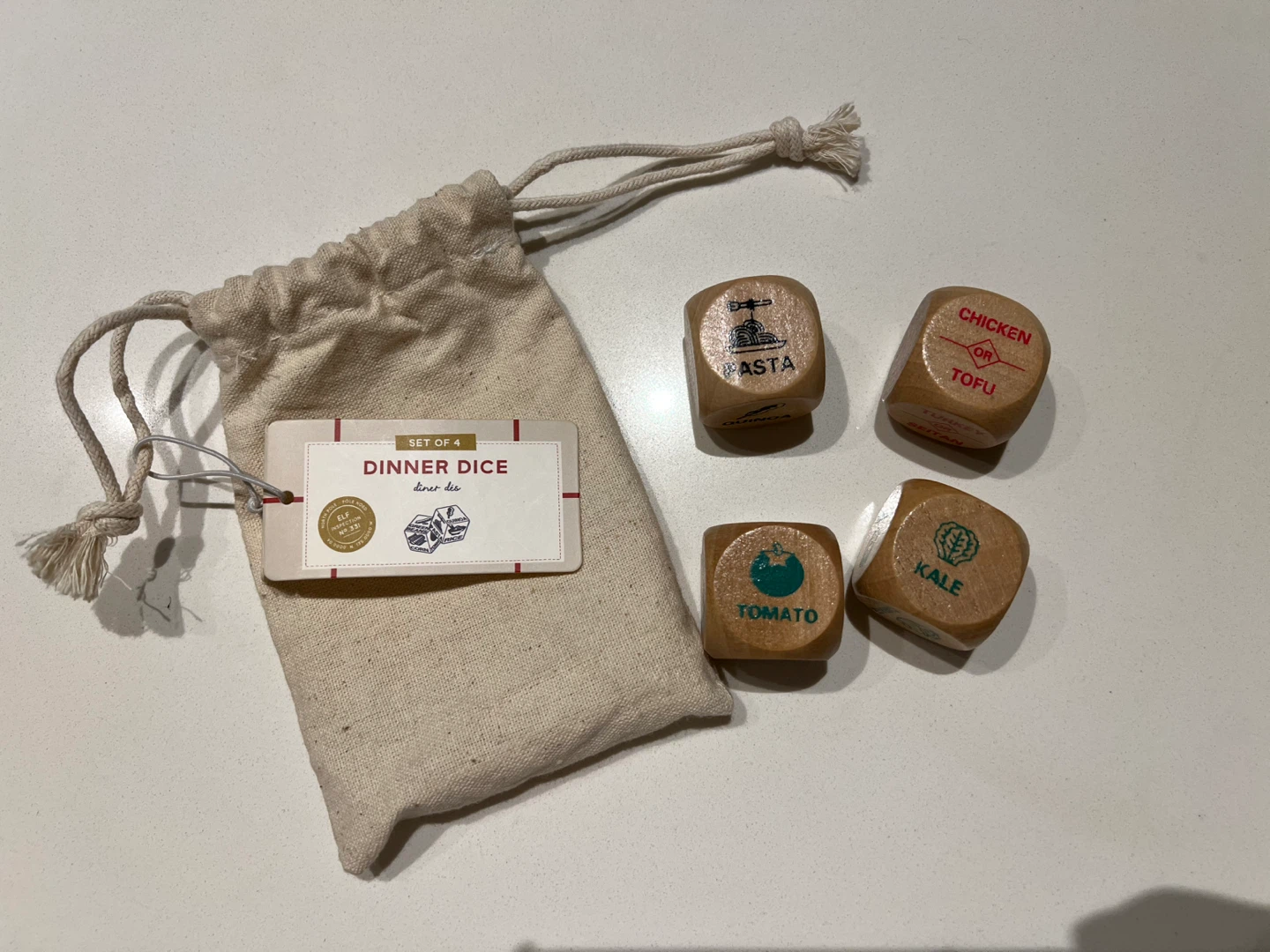 Dinner Dice Set of 4