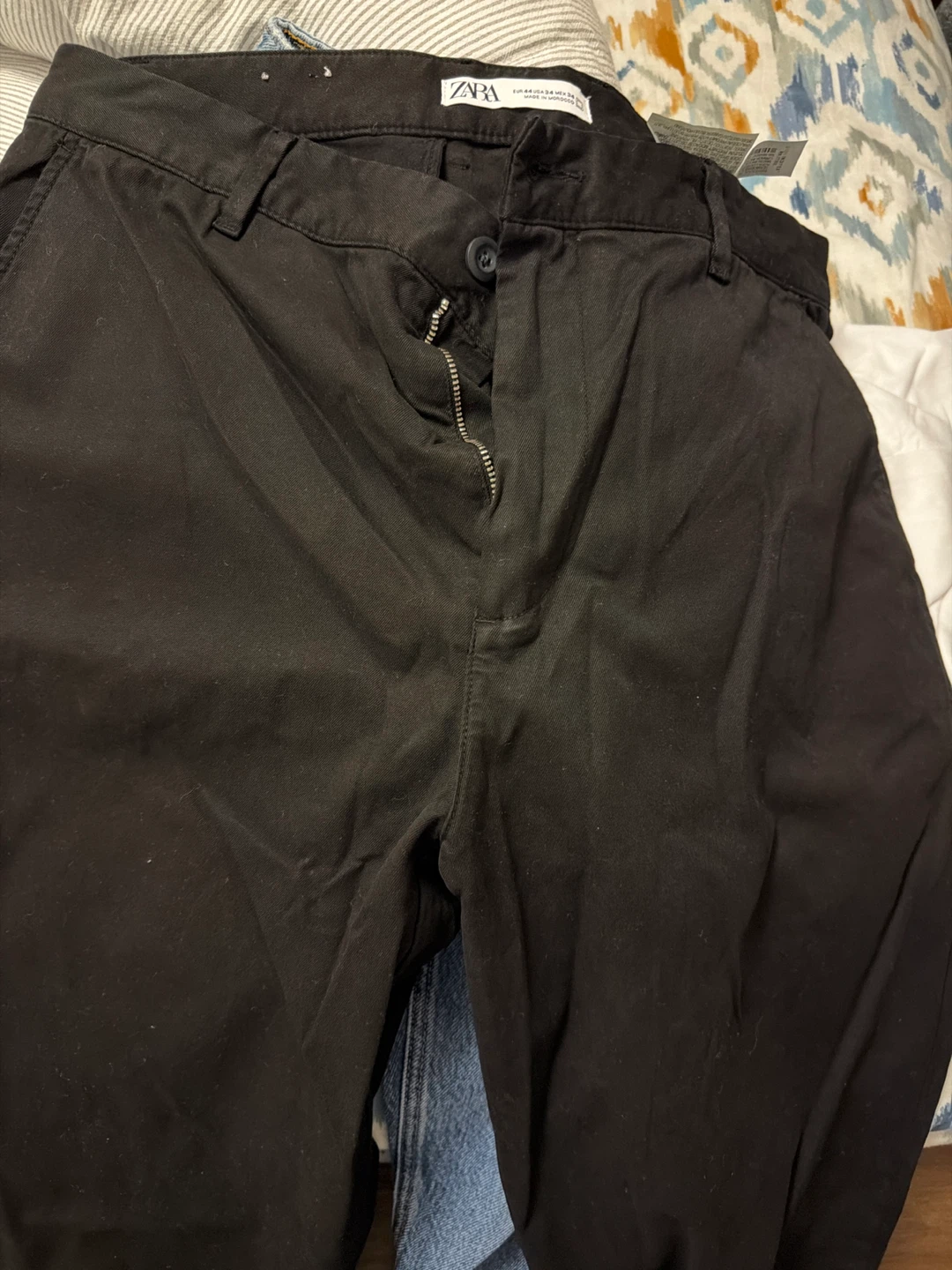 Zara Black Chinos - Size 34