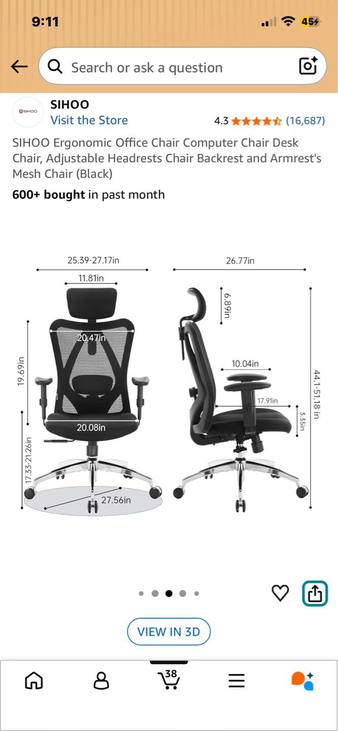 SIHOO Ergonomic Office Chair - photo 2