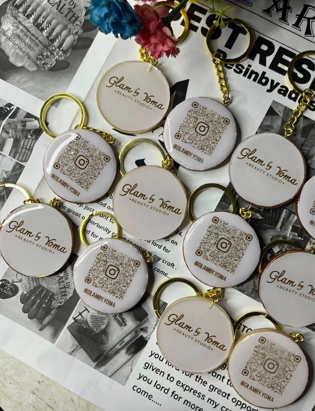 Custom Photo Resin Keychain - photo 3