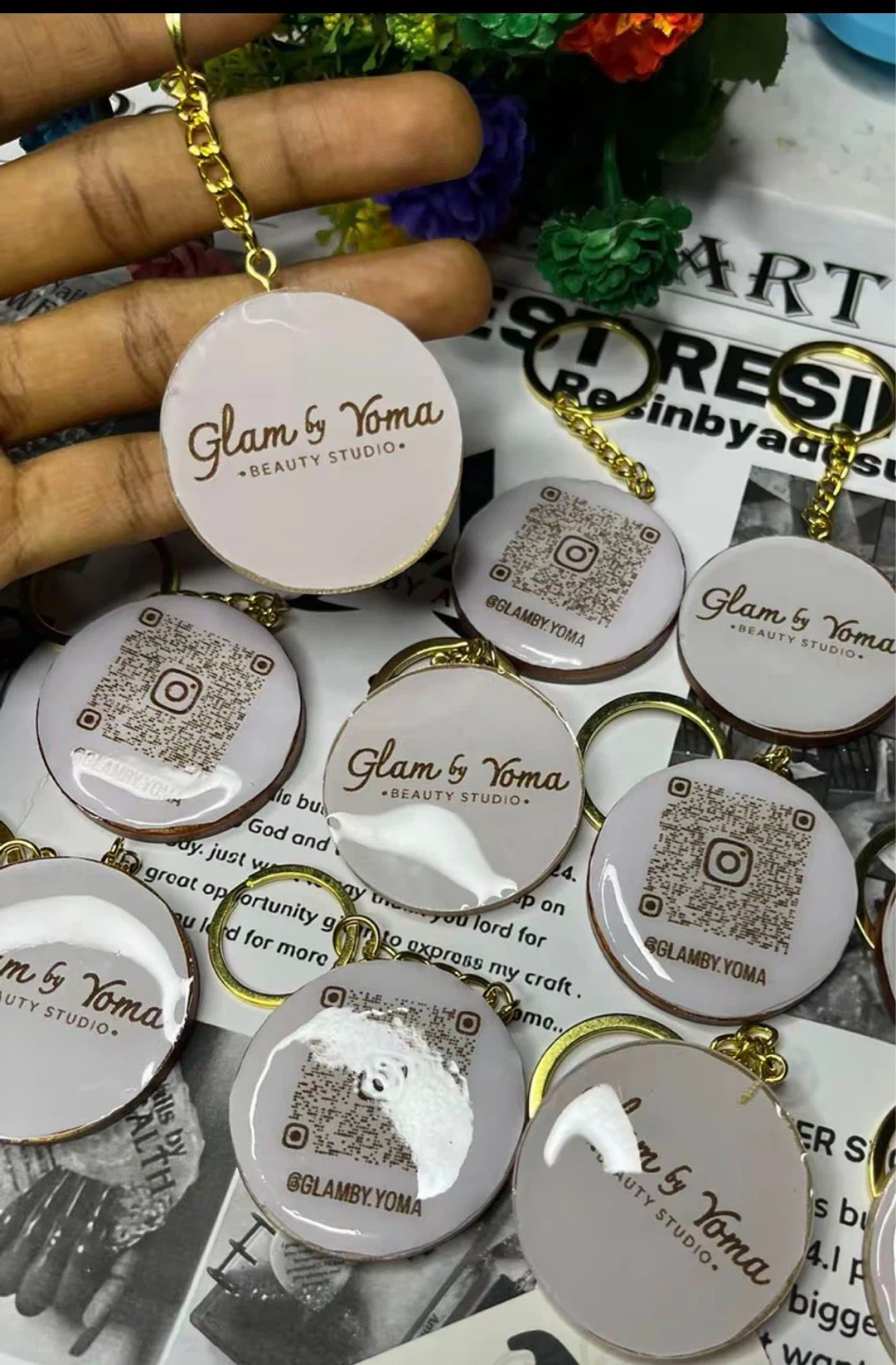 Custom Photo Resin Keychain - photo 4