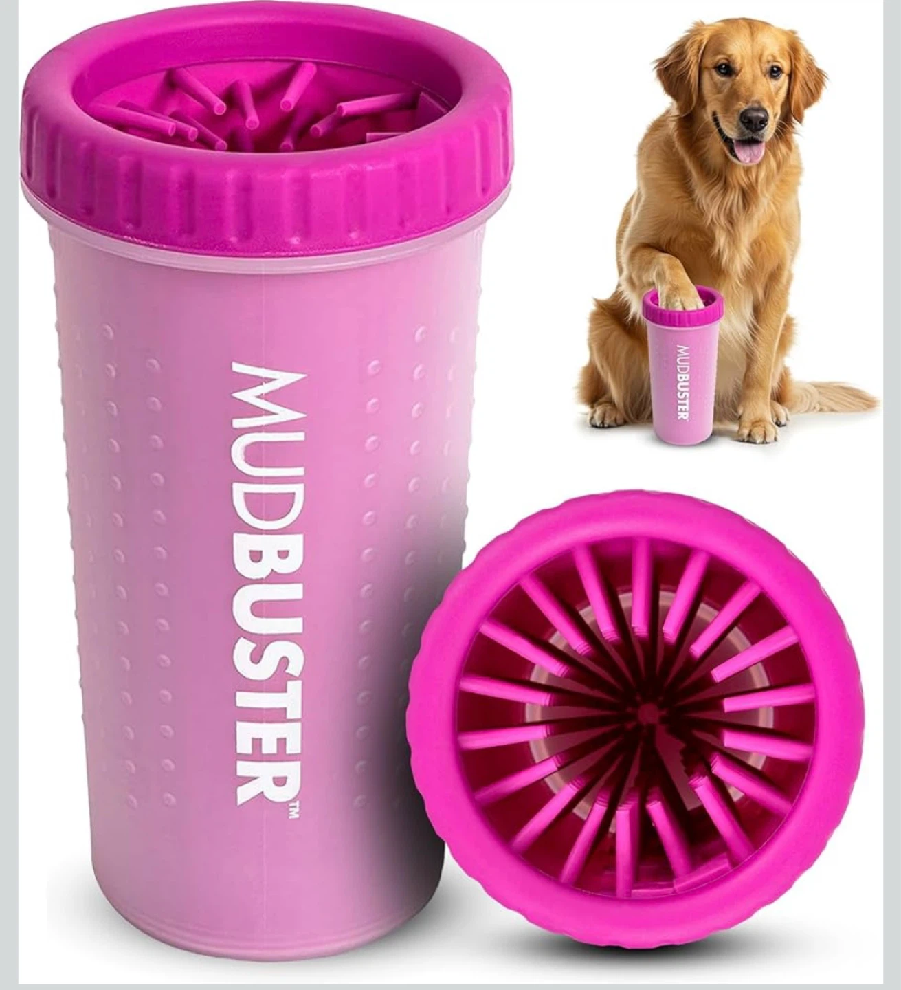 Mudbuster Dog Paw Cleaner - Pink - photo 2