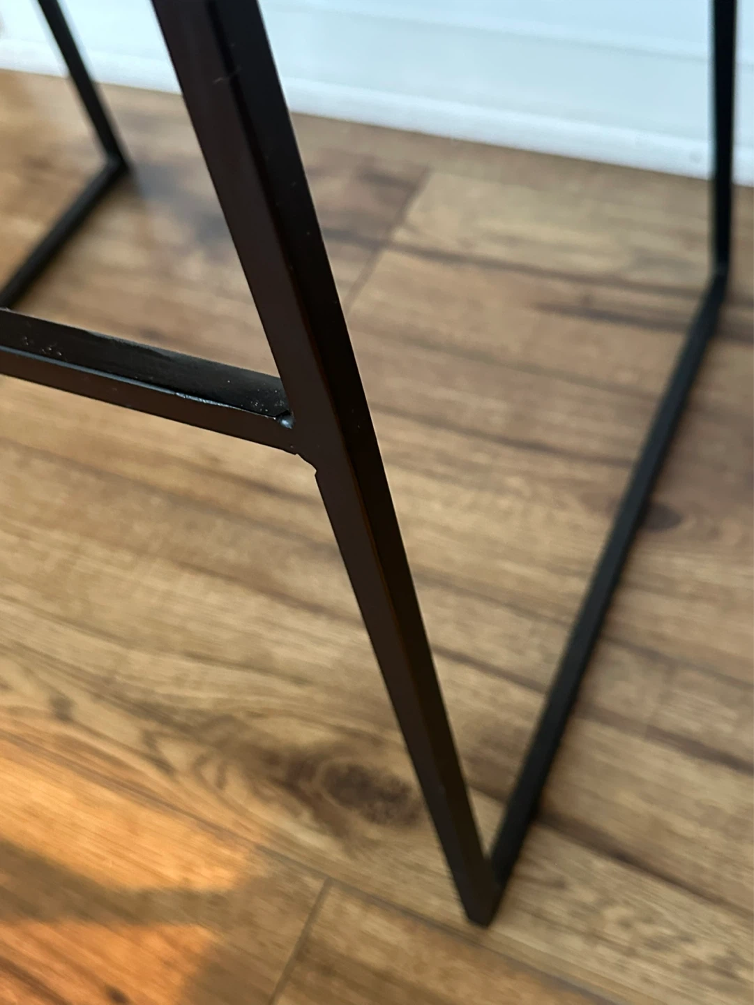 Set of 3 Modern Wooden & Metal Bar Stools - photo 5