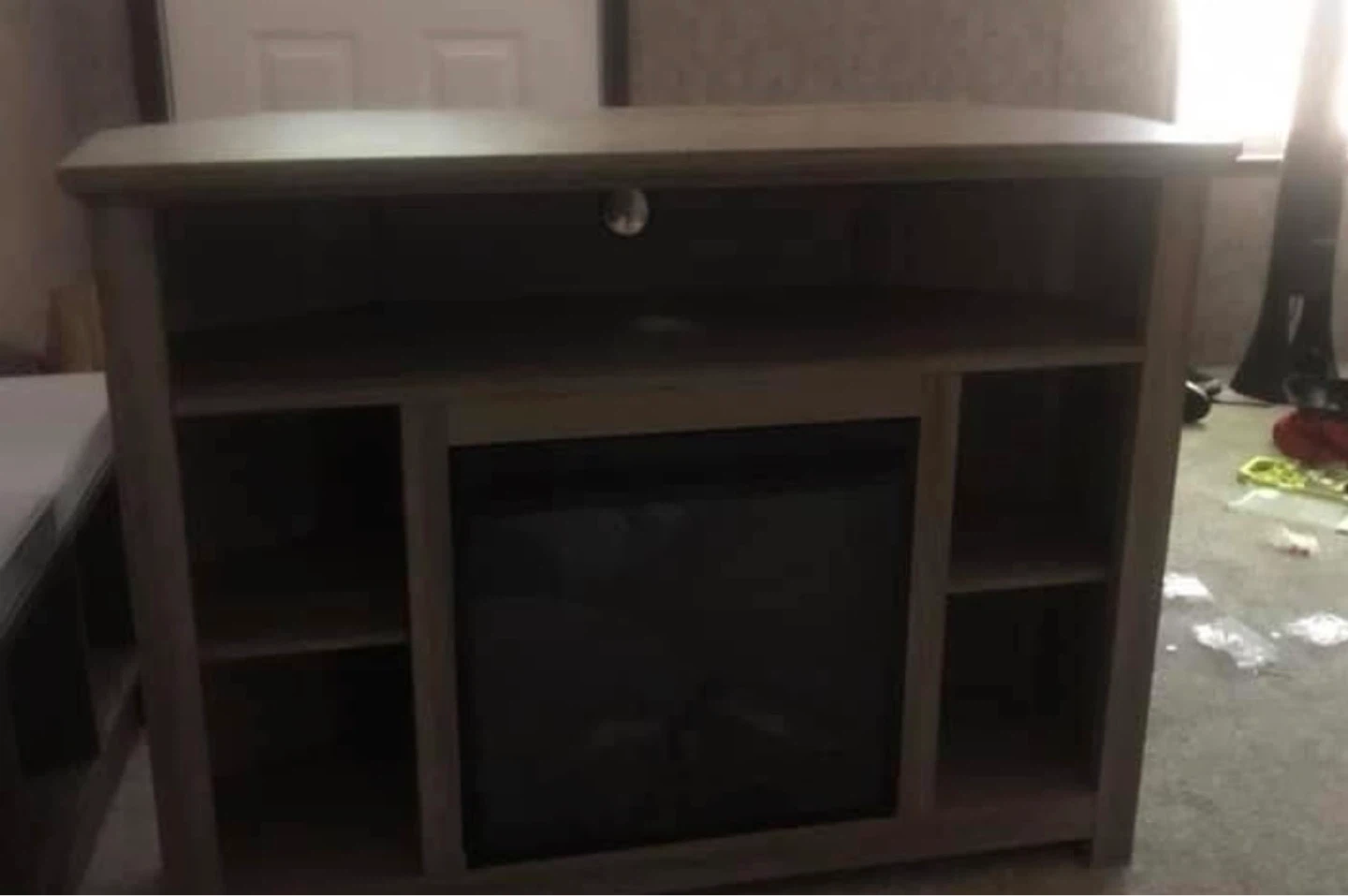 Corner Electric Fireplace TV Stand