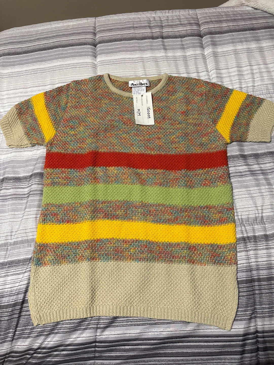 ANTIBES Striped Knit Sweater