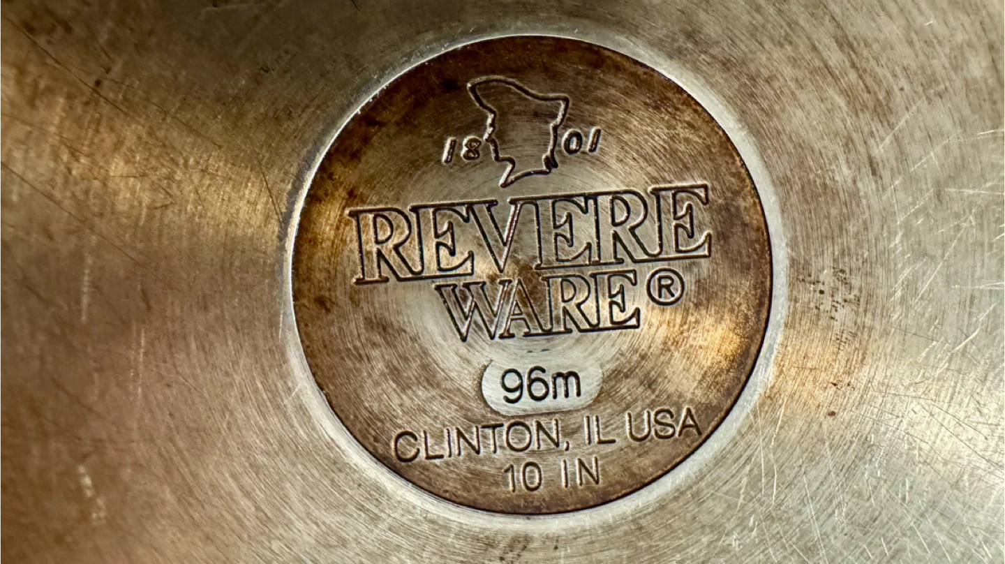 Revere Ware 10 Inch Skillet Frying Pan Copper Clad USA - photo 3
