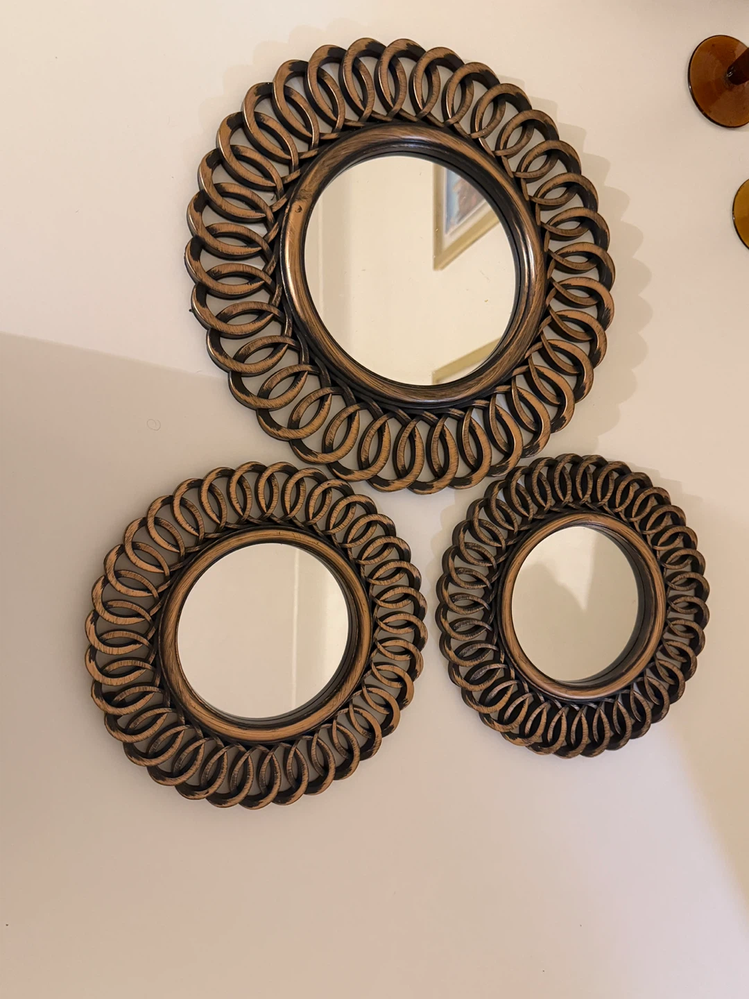 Set of 3 Decorative Wall Mirrors