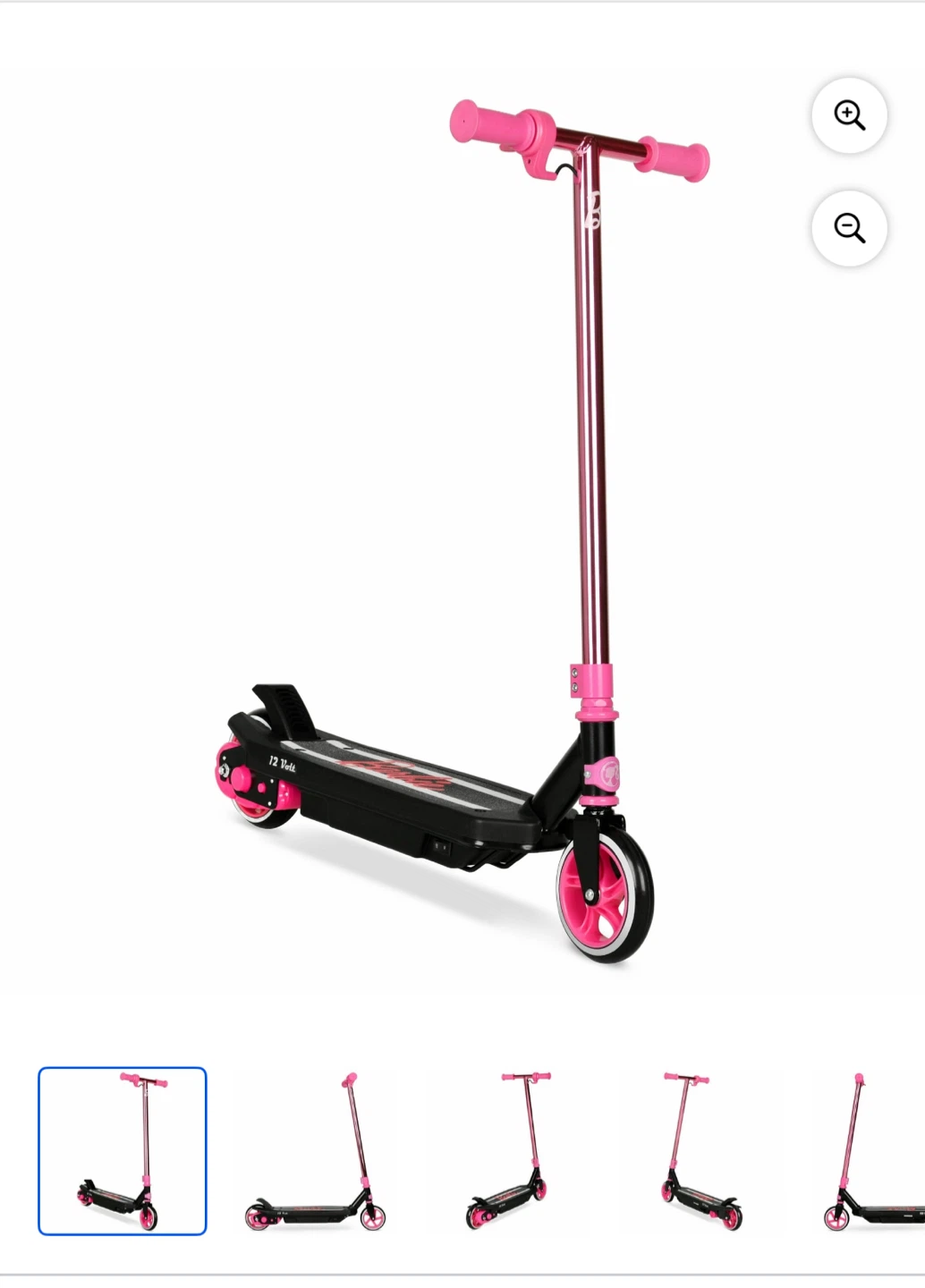 Pink Barbie Electric Scooter - 12 Volt