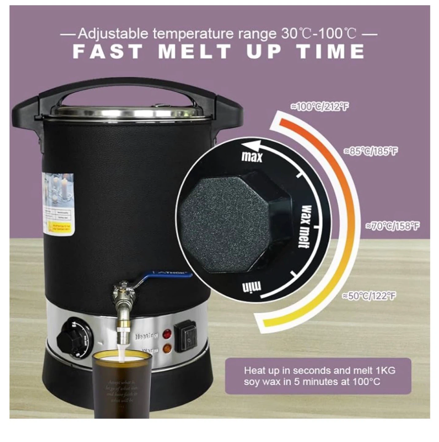 ToAuto Wax Melter Pot with Tap - photo 2