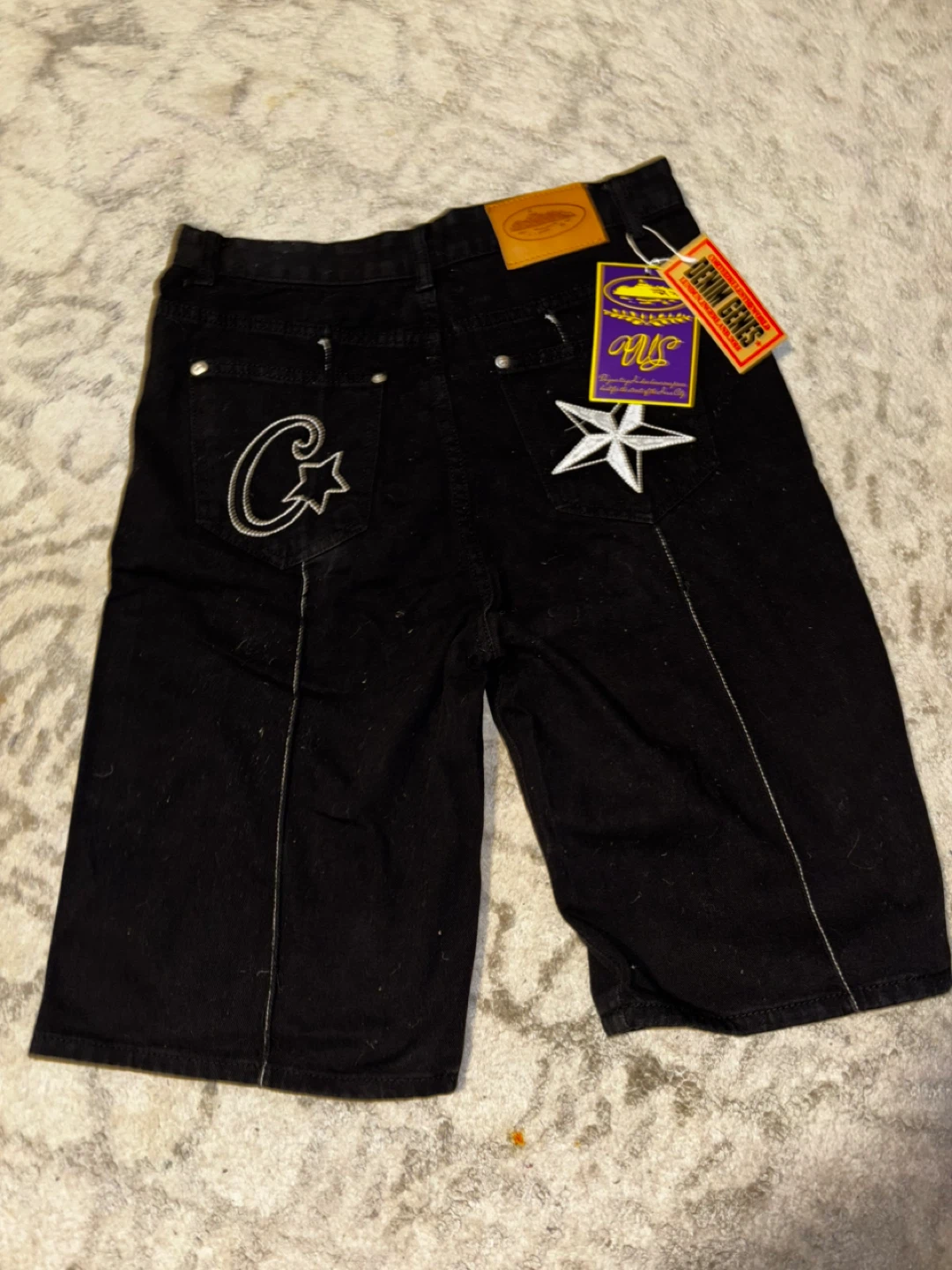 Corteiz&DENIM GENES Jeans Shorts Size M - photo 2