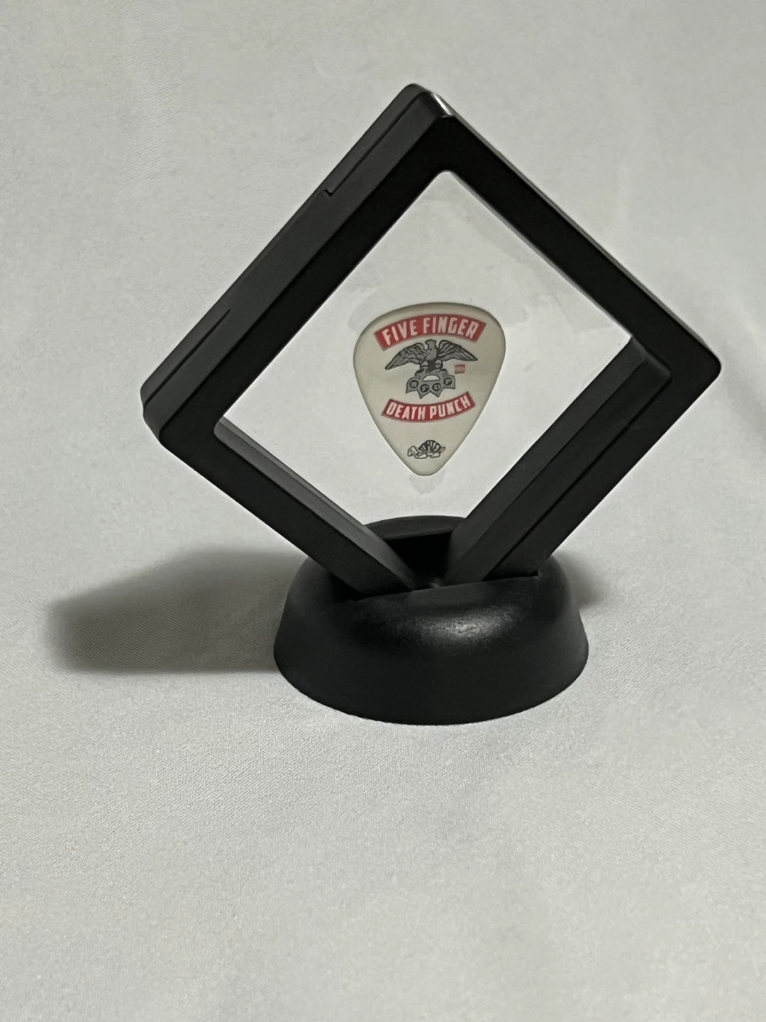5 Finger Death Punch Guitar Pick in Display Case
