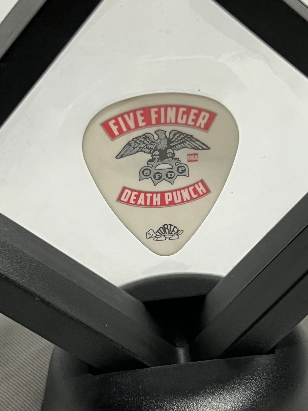 5 Finger Death Punch Guitar Pick in Display Case - photo 2