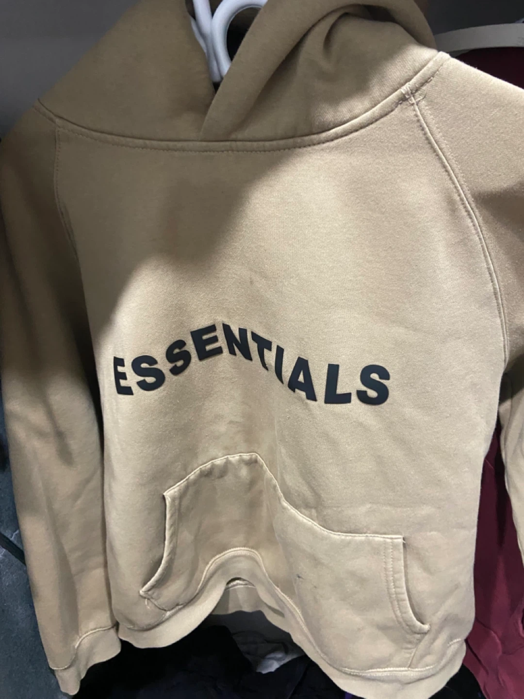 Fear of God Essentials Hoodie Tan - Size M
