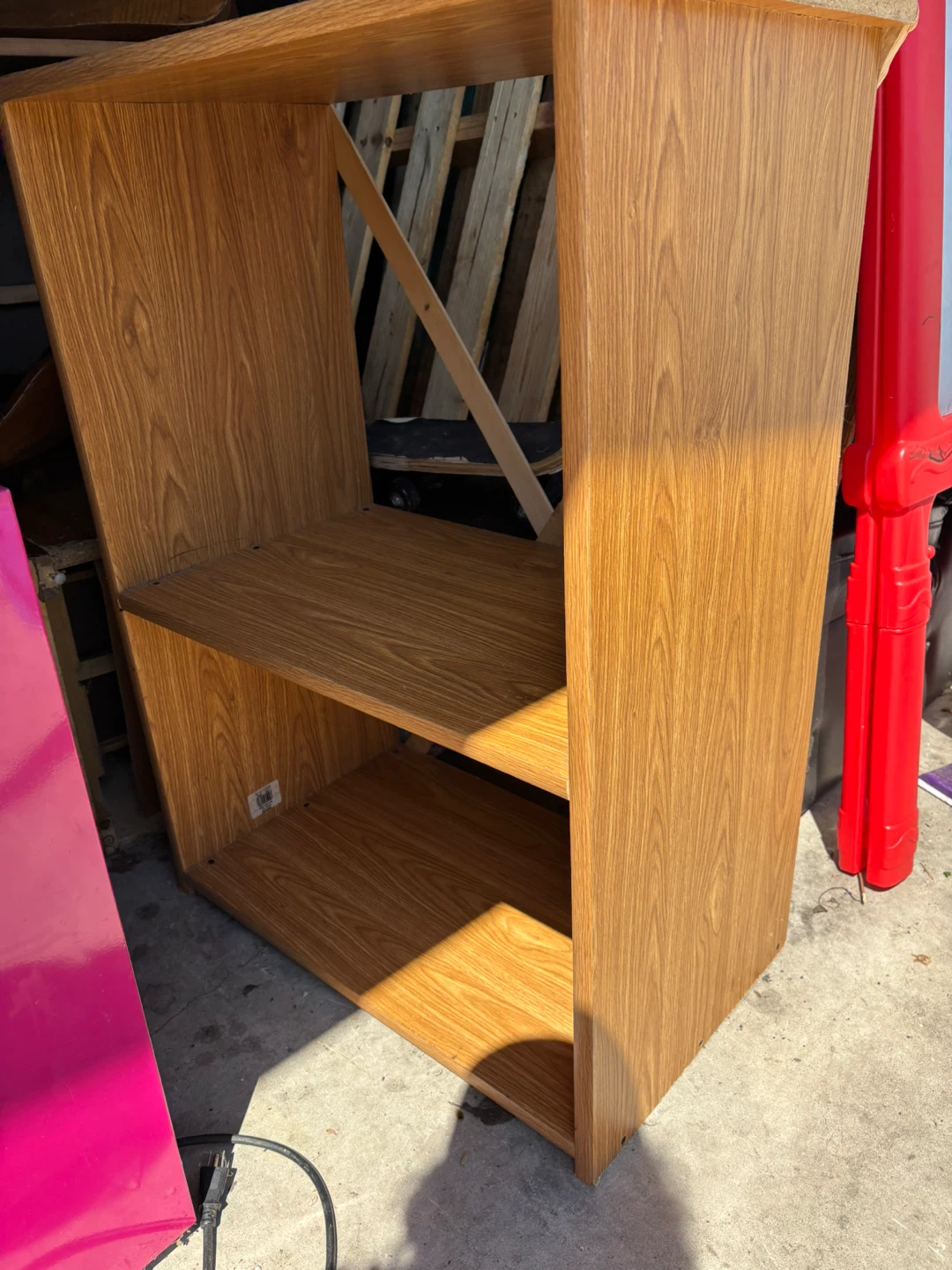 Wooden Shelf Unit - Oak Finish - photo 2