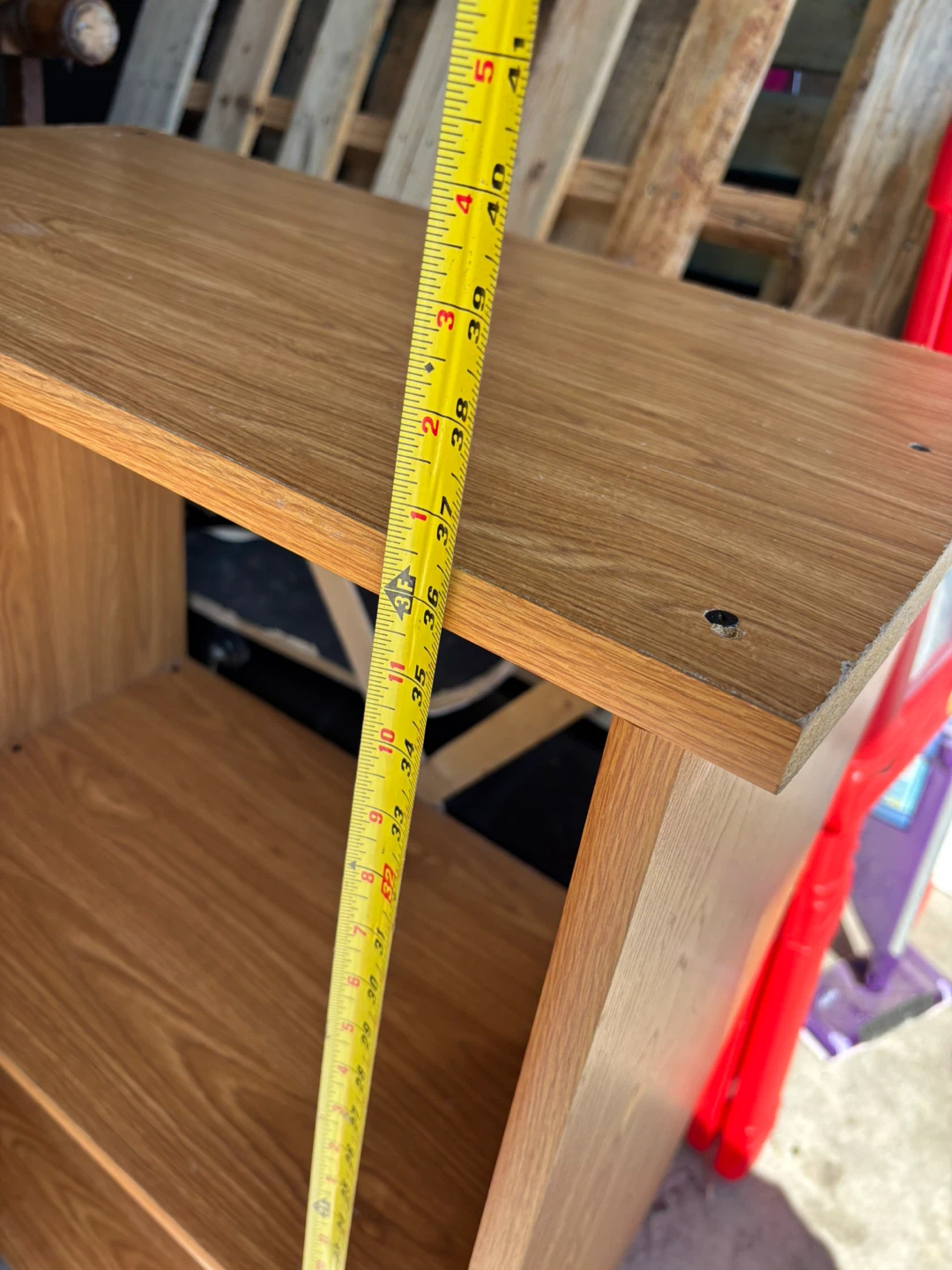 Wooden Shelf Unit - Oak Finish - photo 3
