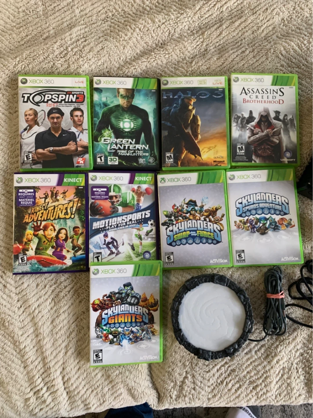 Xbox 360 Console with Kinect and Games - photo 2