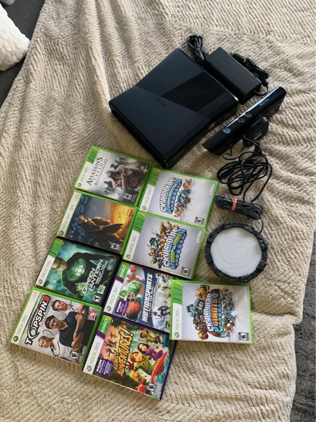 Xbox 360 Console with Kinect and Games