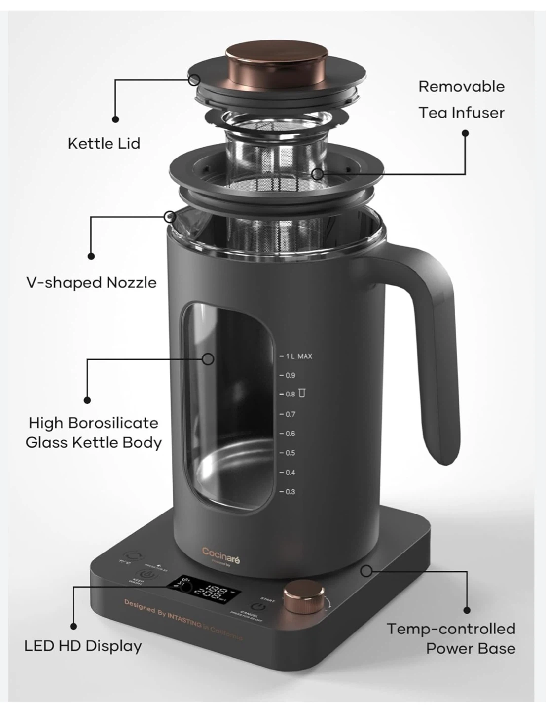Cocinare FLOW M10 Pro Electric Tea Kettle
