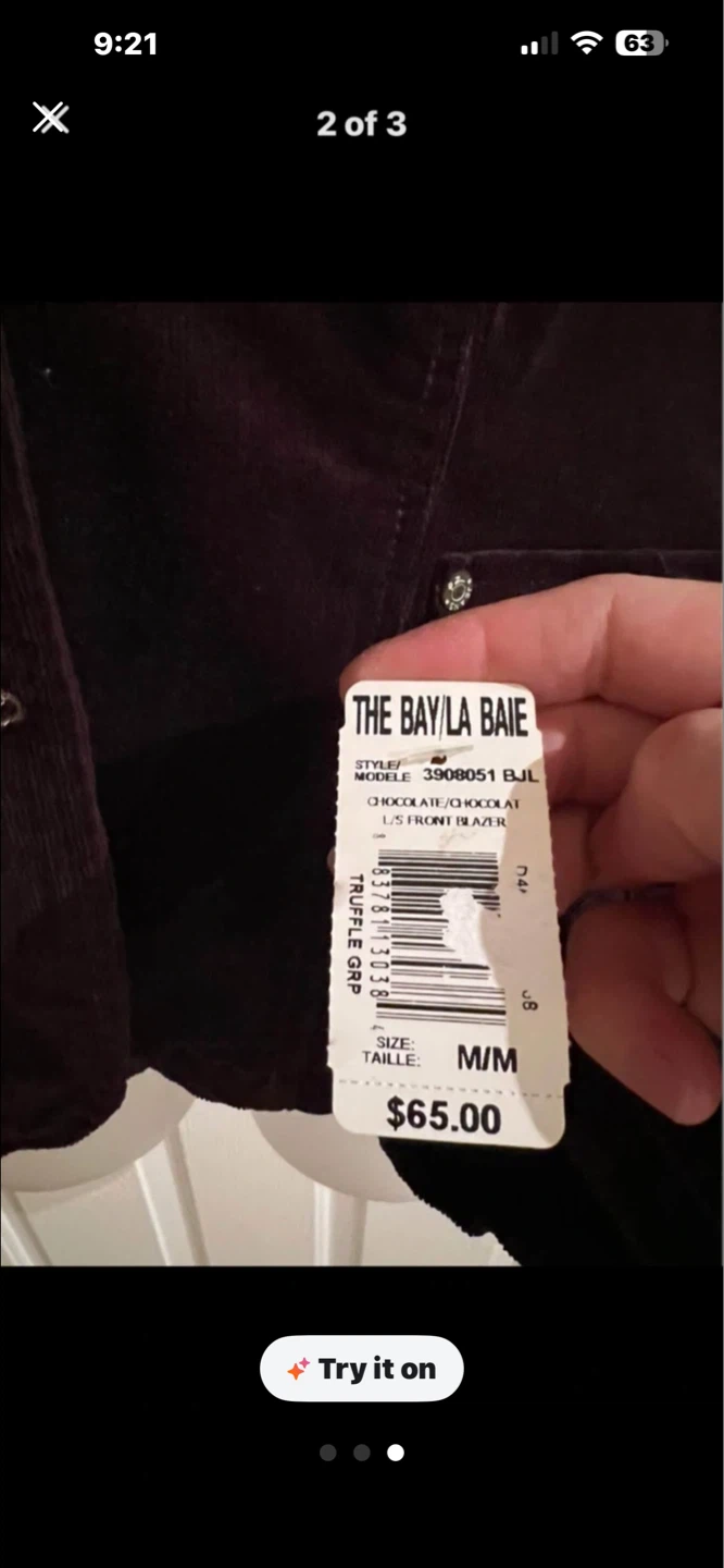 The Bay/La Baie Chocolate/Chocolat L/S Front Blazer - photo 3