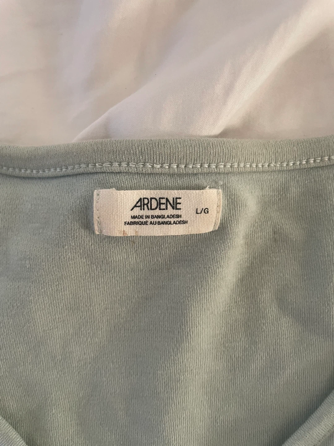 light green cropped button up - photo 2
