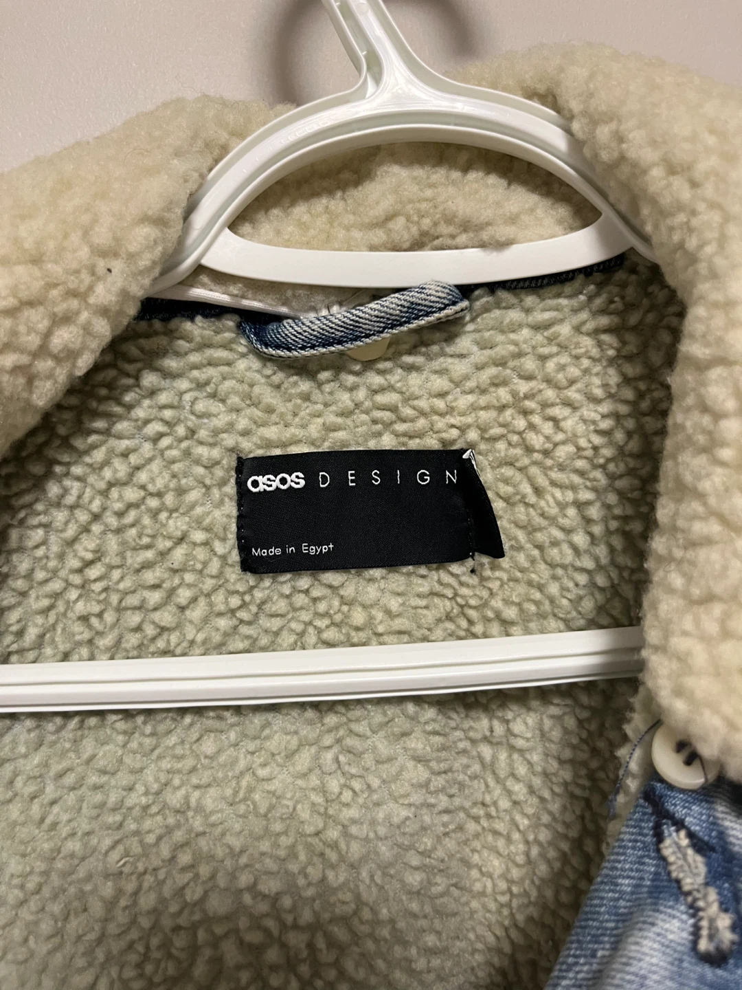ASOS DESIGN Denim Sherpa Lined Denim Jacket - Medium - photo 2