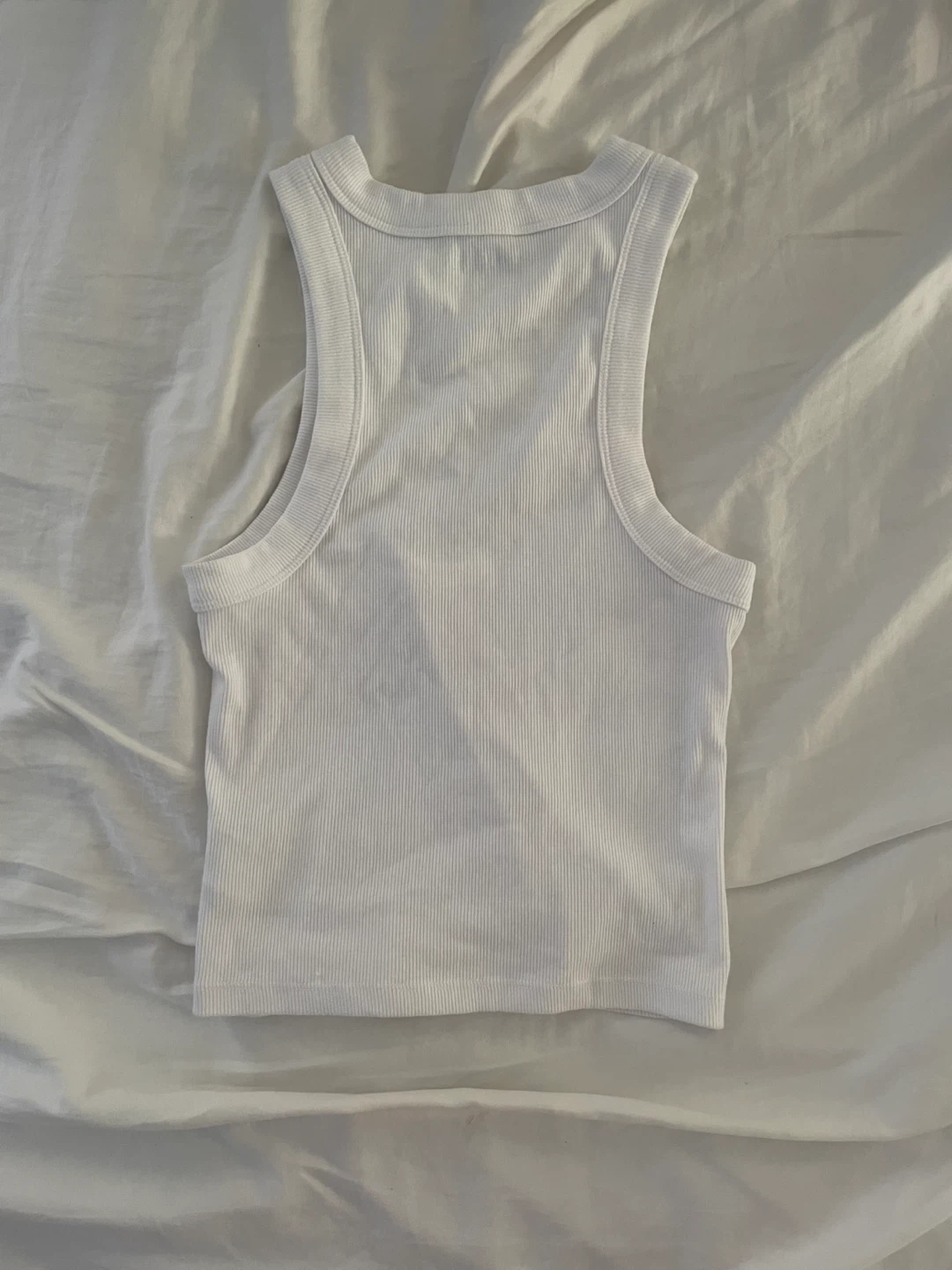 white ribbed tank up - photo 3