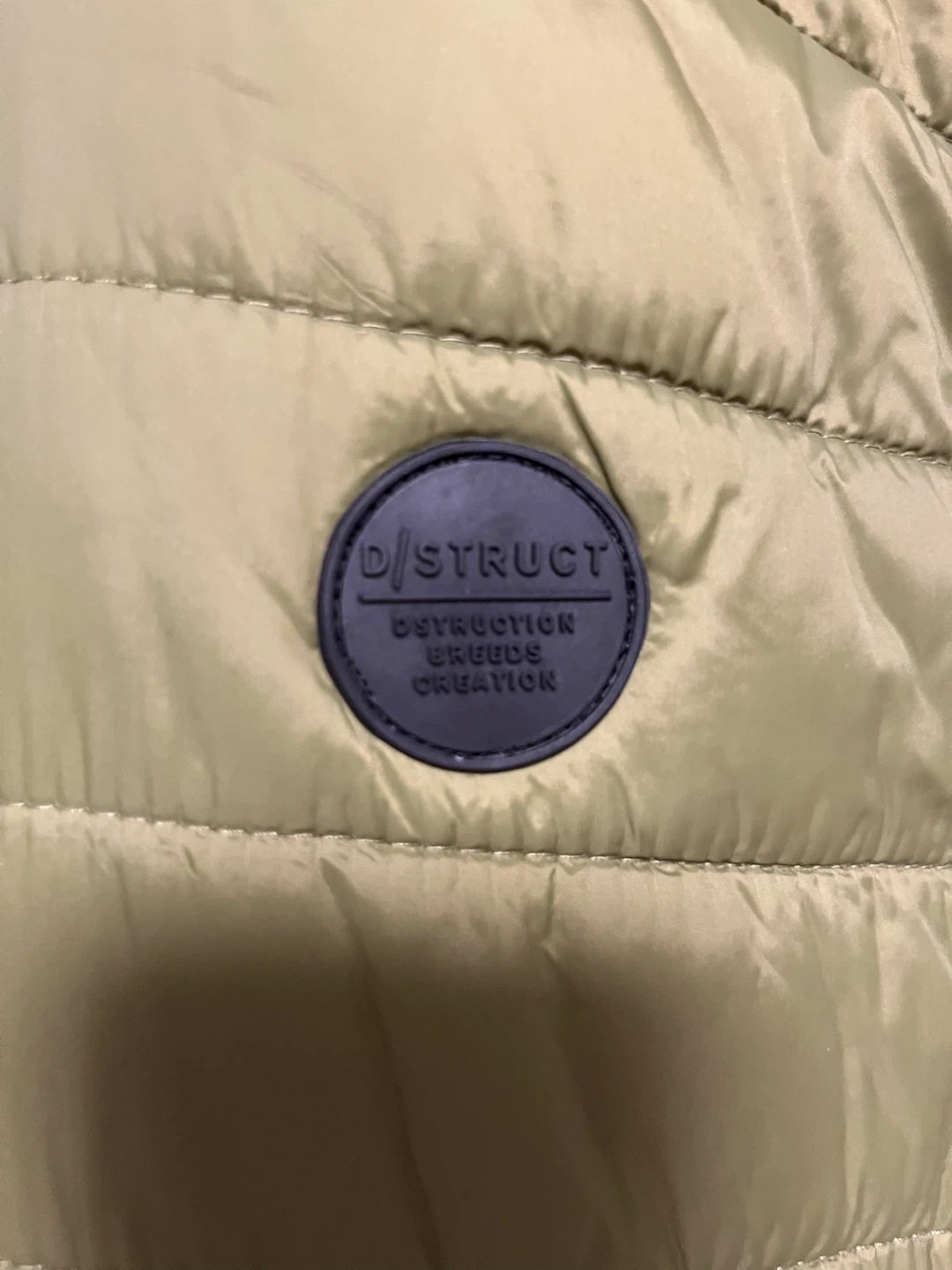 D/STRUCT Puffer Vest - Medium - Olive Green - photo 3