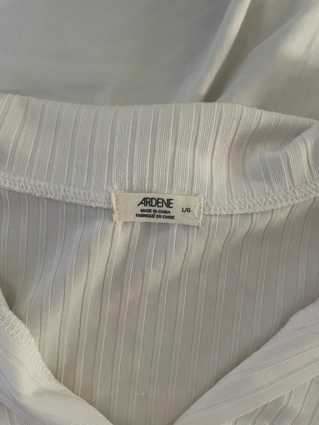 white ribbed polo - photo 2