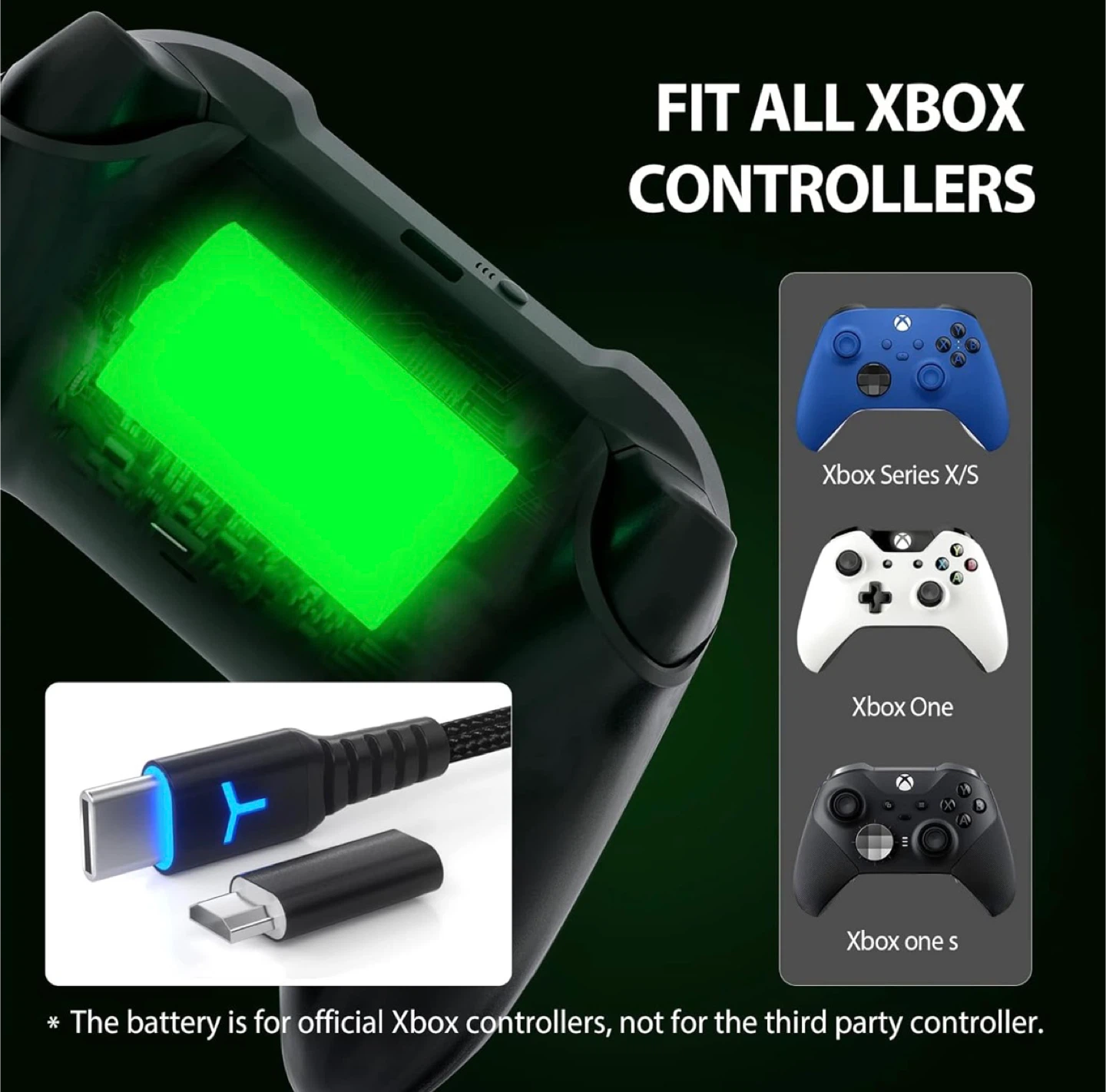 NEW - XBOX Rechargeable Controller Battery Pack for Xbox - photo 2