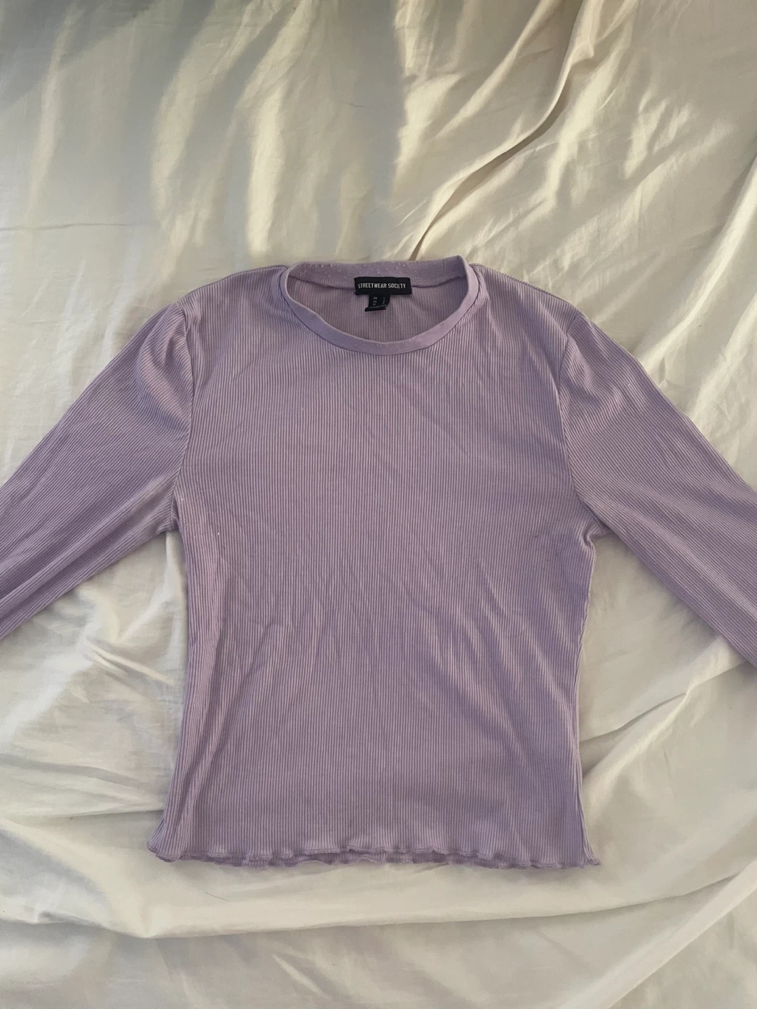 purple long sleeve top
