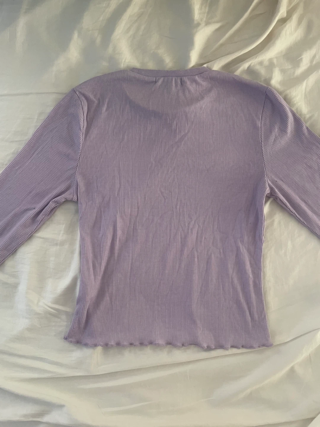 purple long sleeve top - photo 4