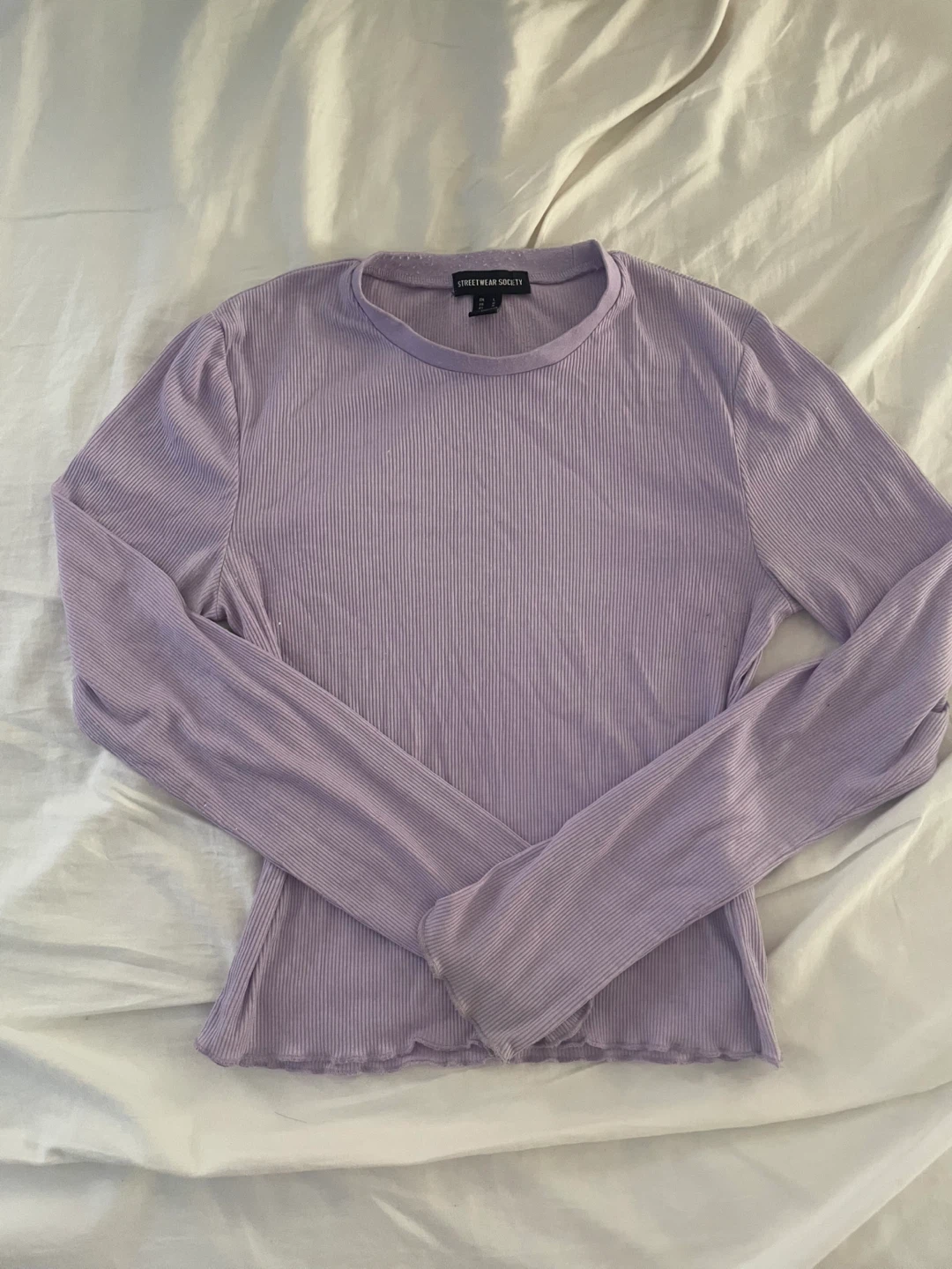 purple long sleeve top - photo 3