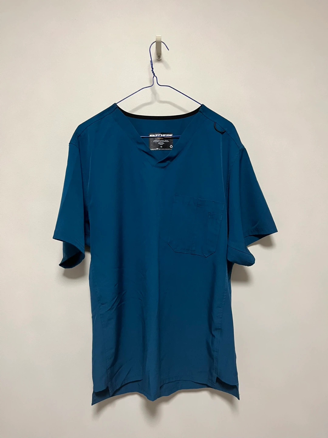 Skechers Scrub Top Caribbean Blue Size Medium