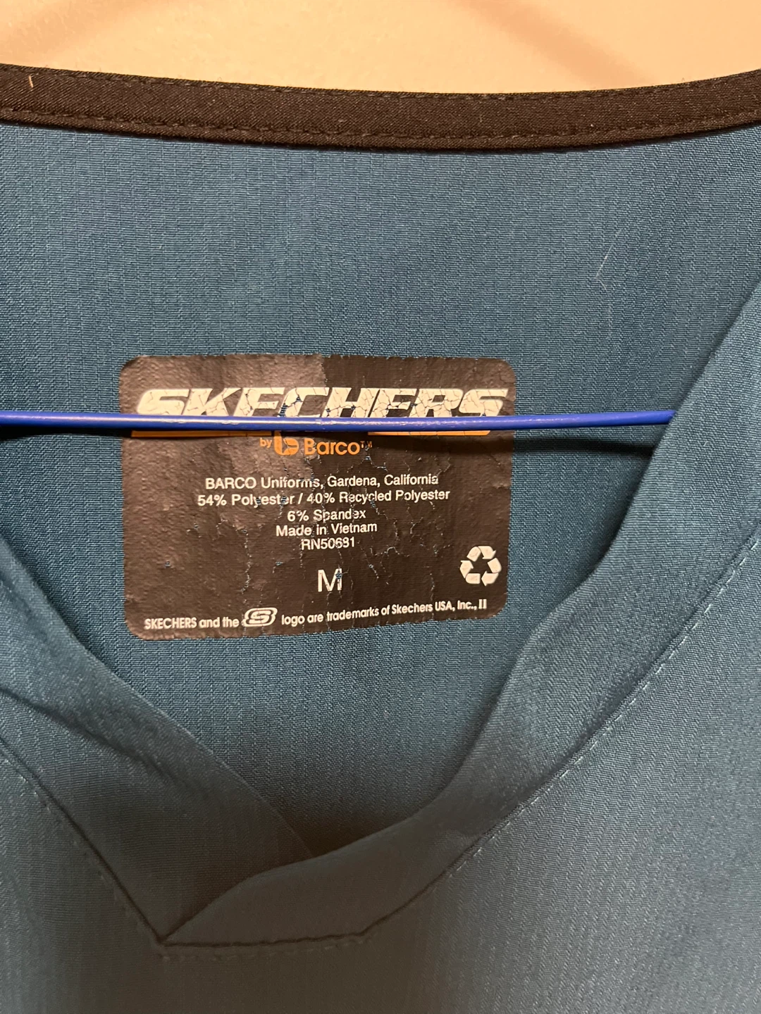 Skechers Scrub Top Caribbean Blue Size Medium - photo 2