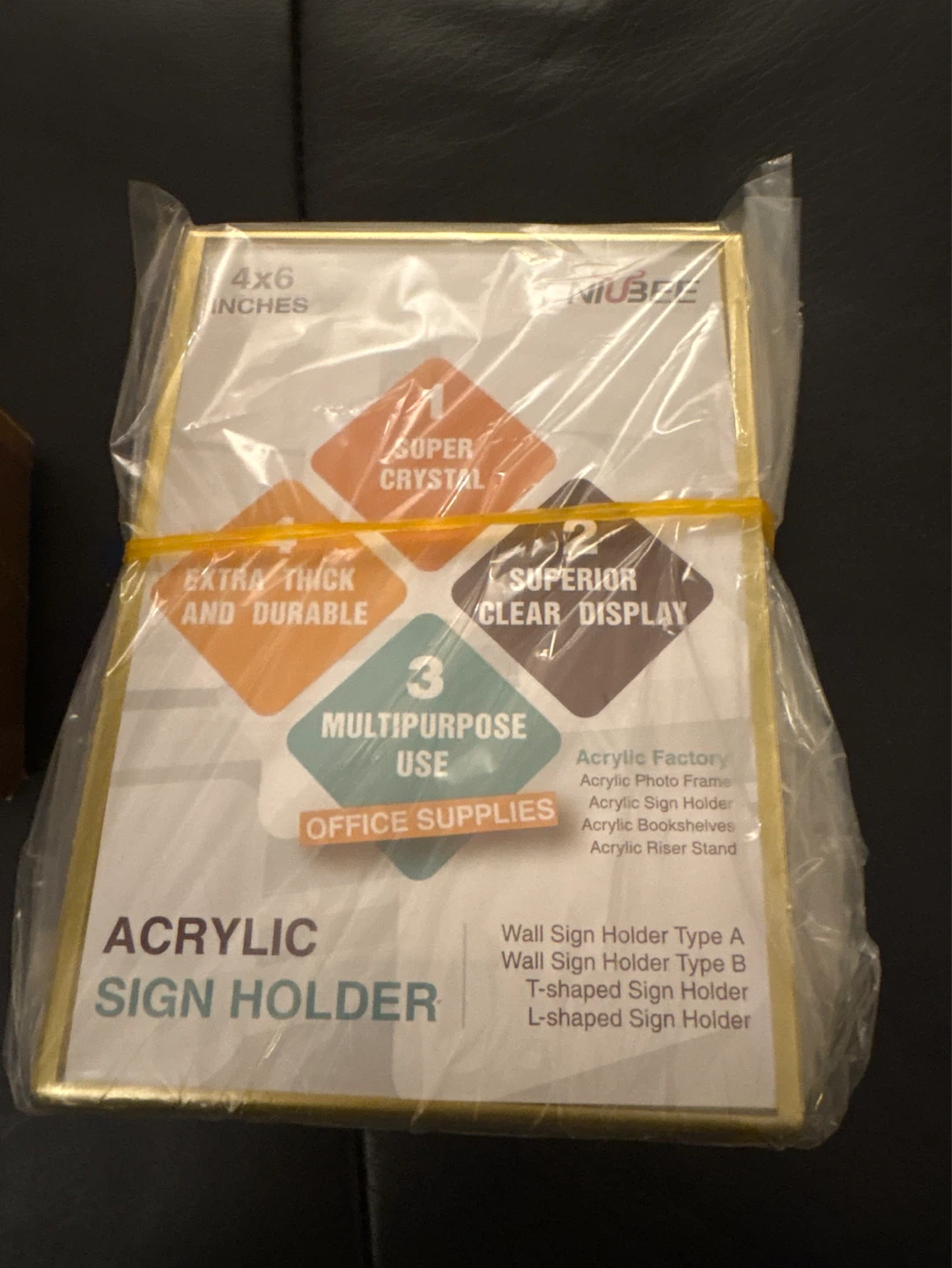Acrylic Sign Holder - 4x6 Inches 6 total - photo 2