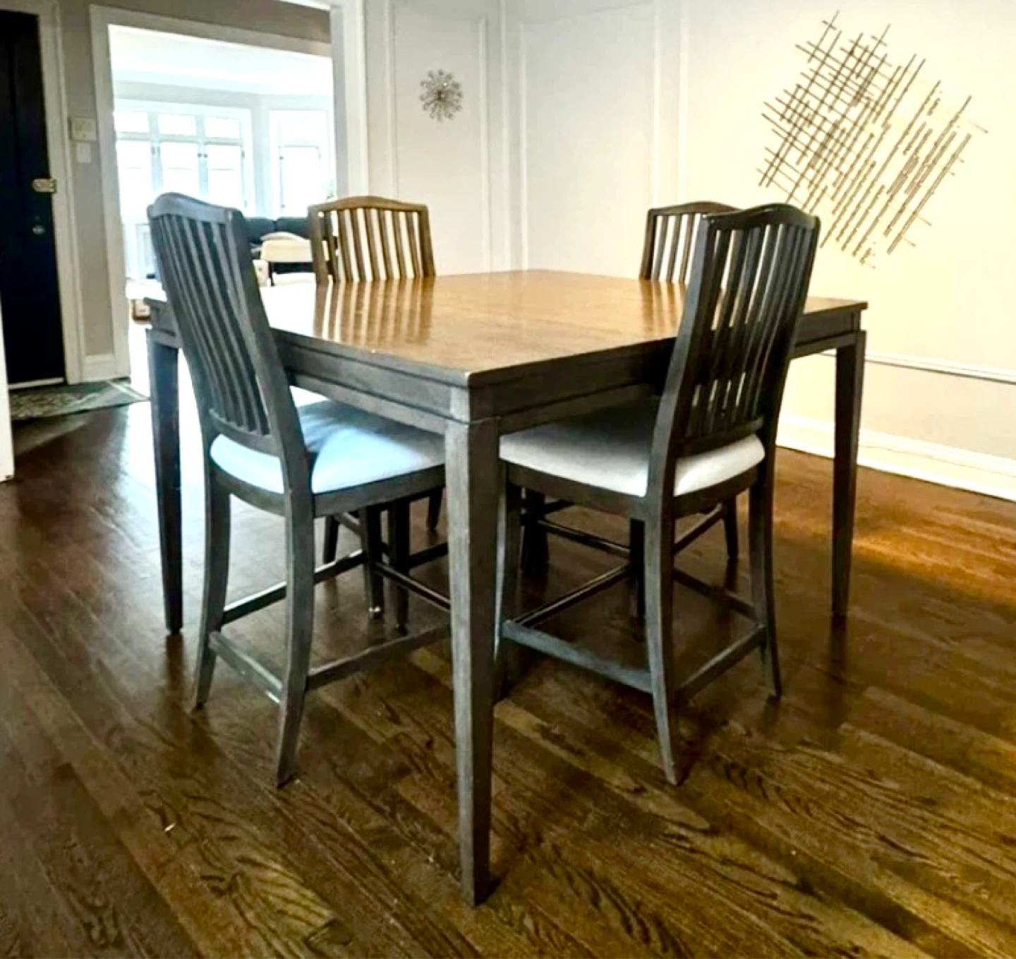 Wooden Dining Table and Chairs Set - photo 5
