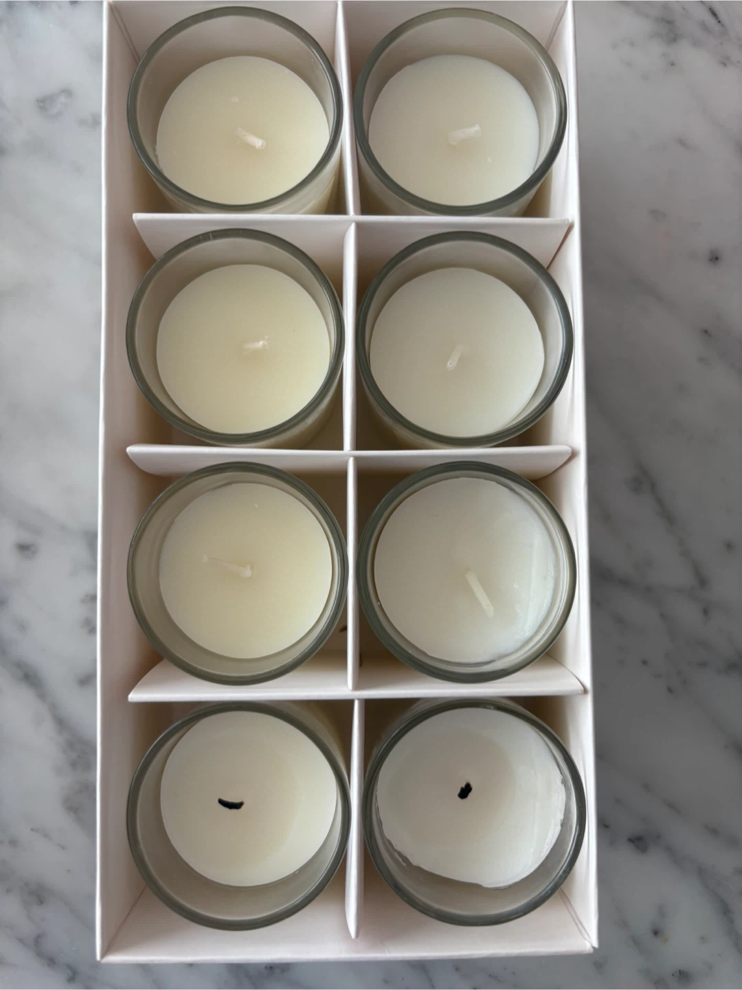 Set of 8 Unscented Glass Jar Candles - photo 2
