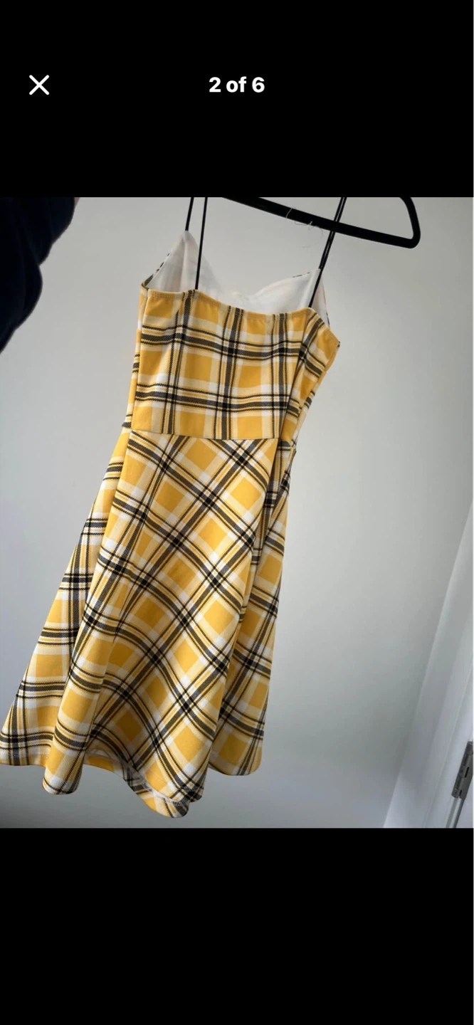 🌱 Urban Heritage Yellow Plaid Dress - photo 2