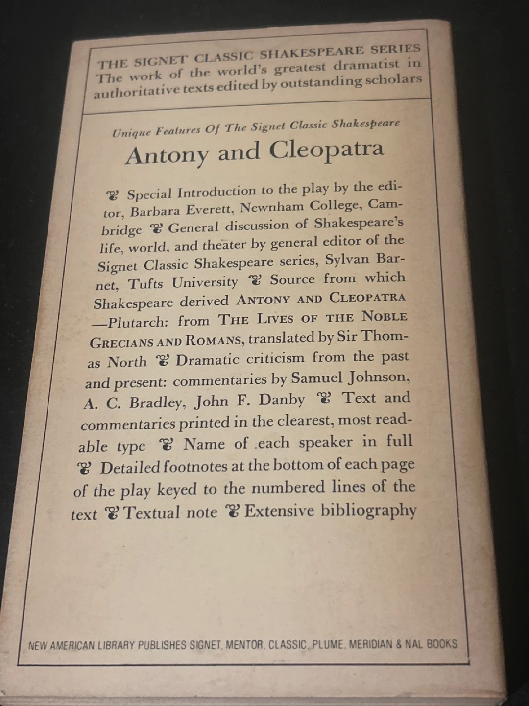 🌱Shakespeare's Antony and Cleopatra The Signet Classic - photo 2