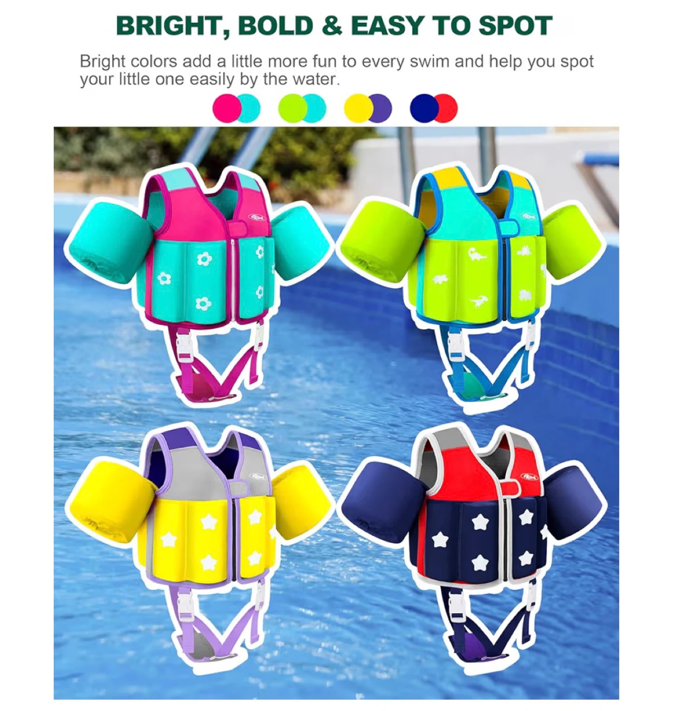 Toddler Swim Vest Kids Floaties - photo 3